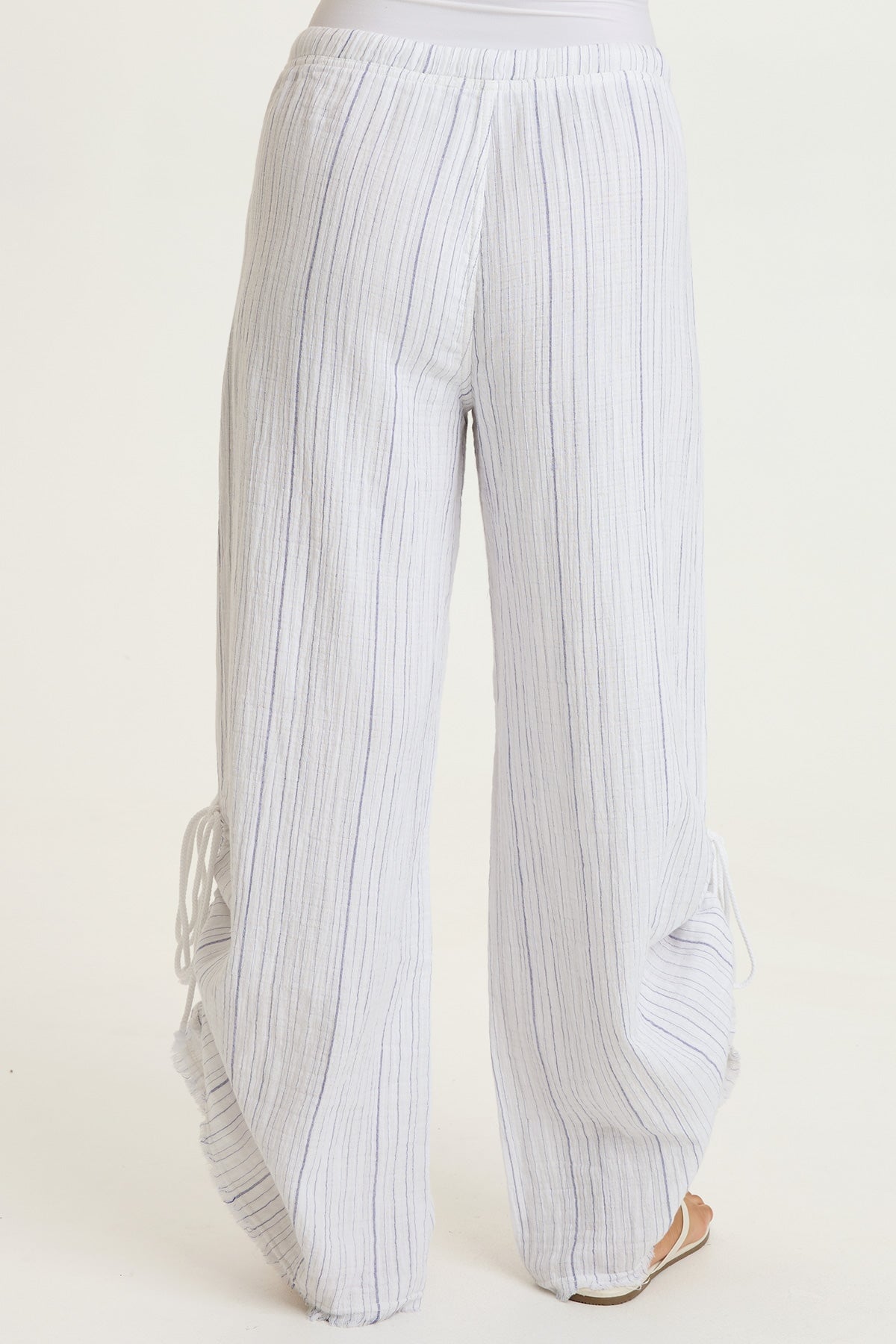 XCVI Muriel Stripe Gauze Wide-Leg Pant