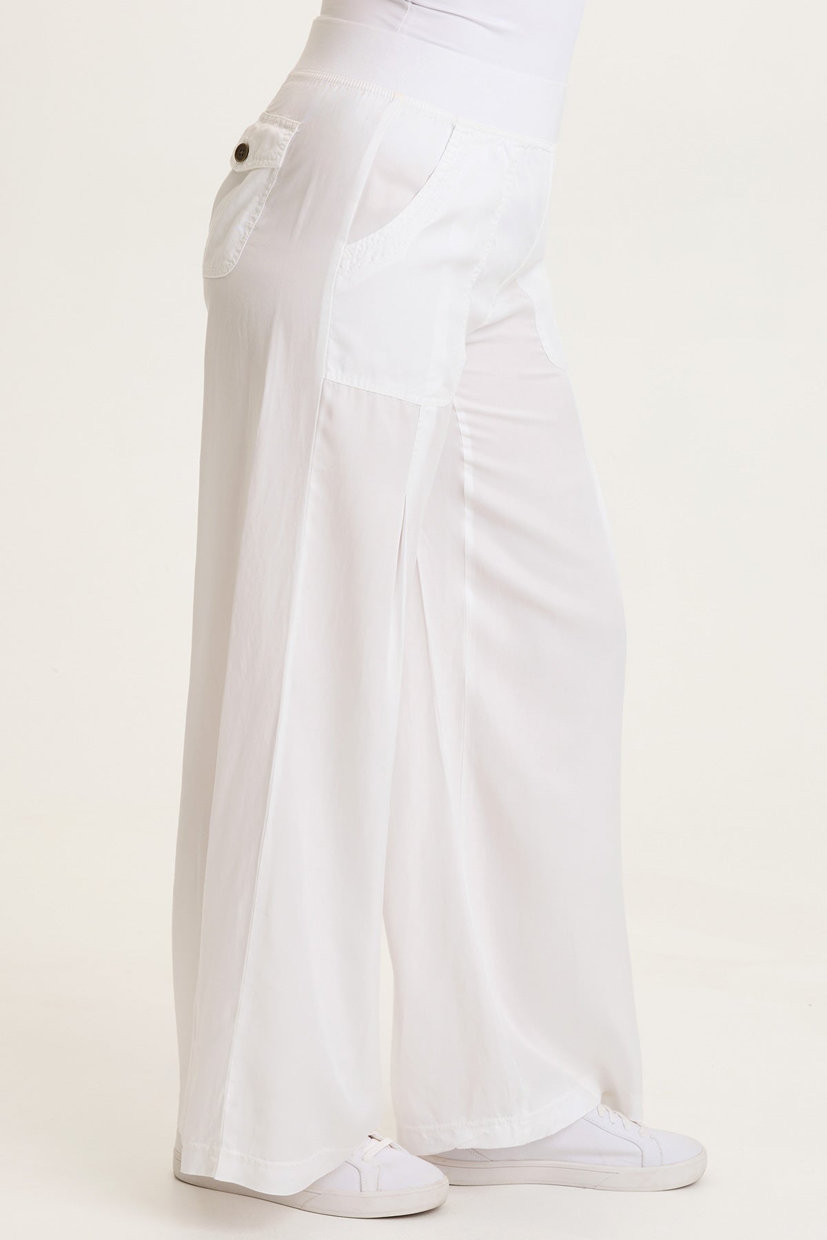 XCVI Dacia Twill Pleated Wide Leg Pant