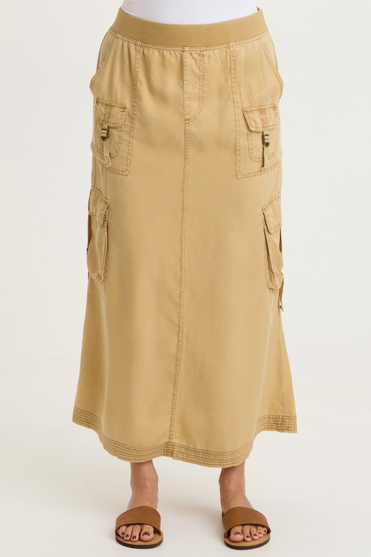XCVI Kimo Tencel Cargo Maxi Skirt