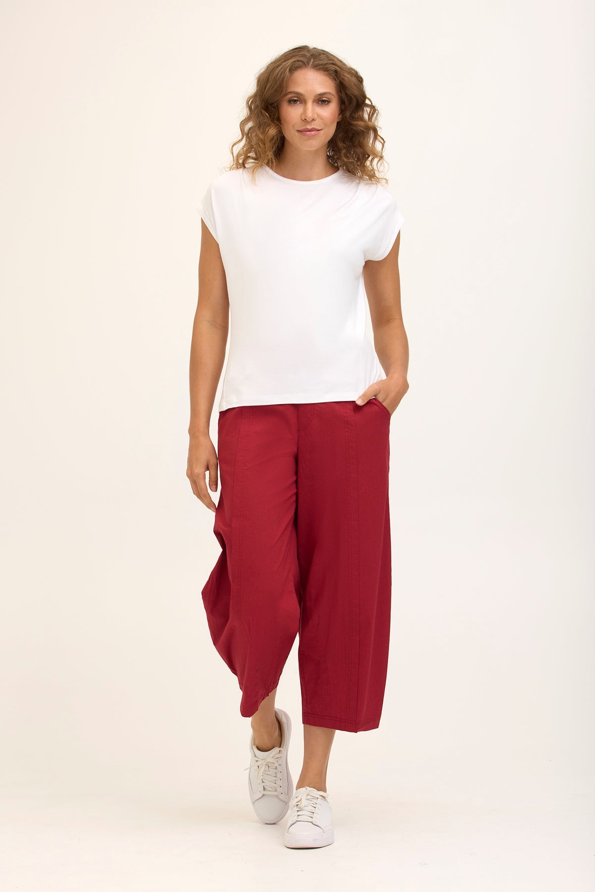 Core by XCVI Benson Poplin Barrel Crop