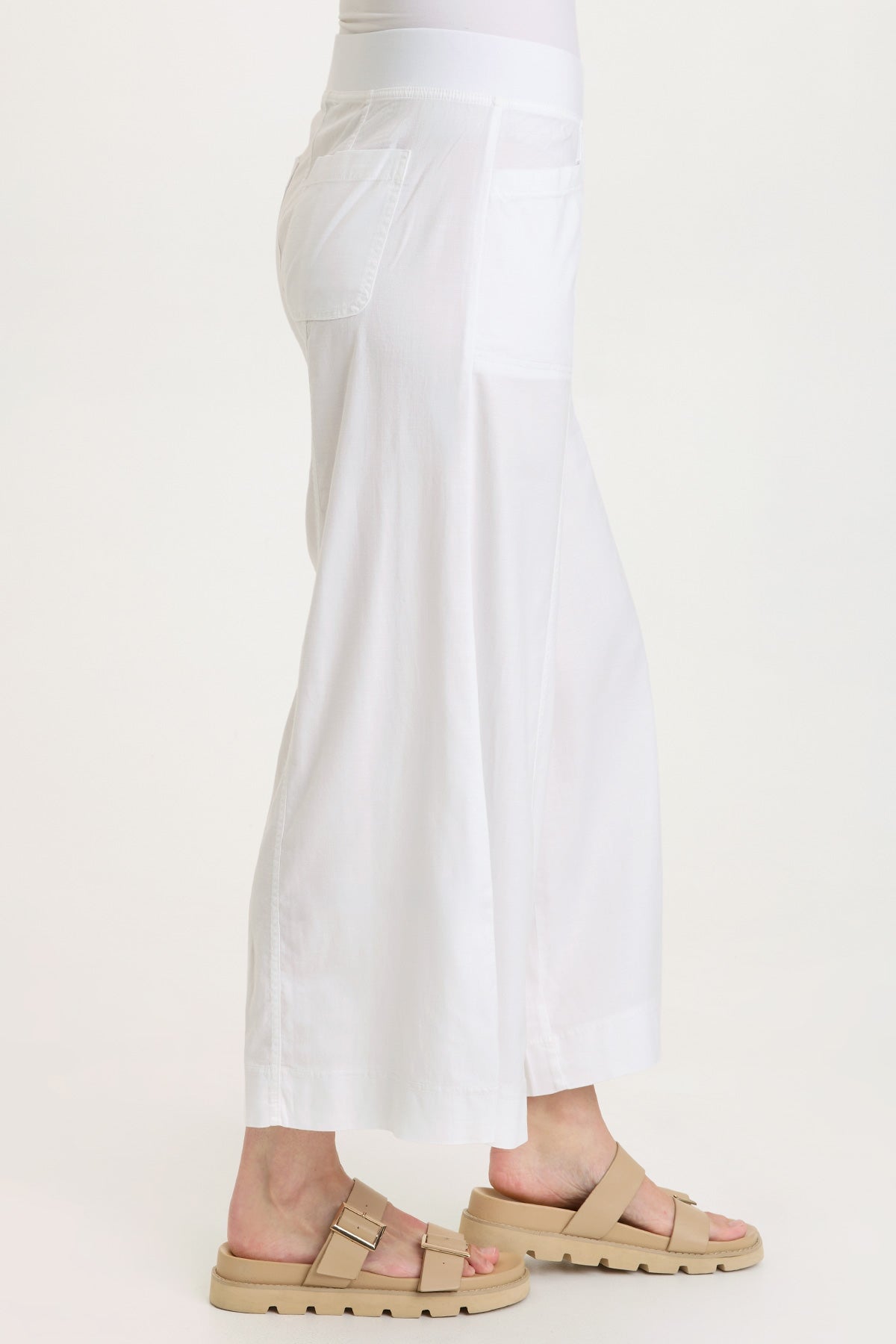 Wearables Shaun Twill Wide-Leg Crop