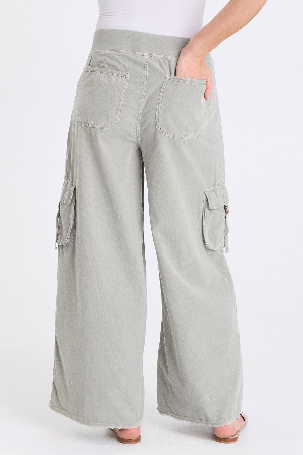 XCVI Nolyn Corduroy Wide Leg Cargo Pant