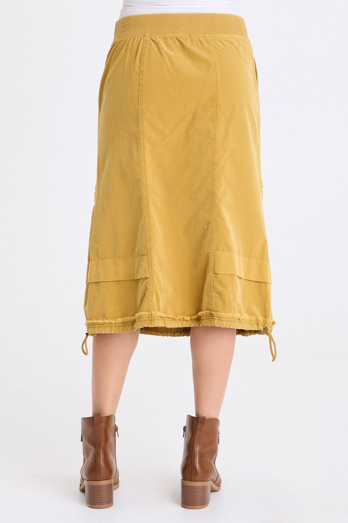 XCVI Reine Corduroy Cinch Hem Skirt