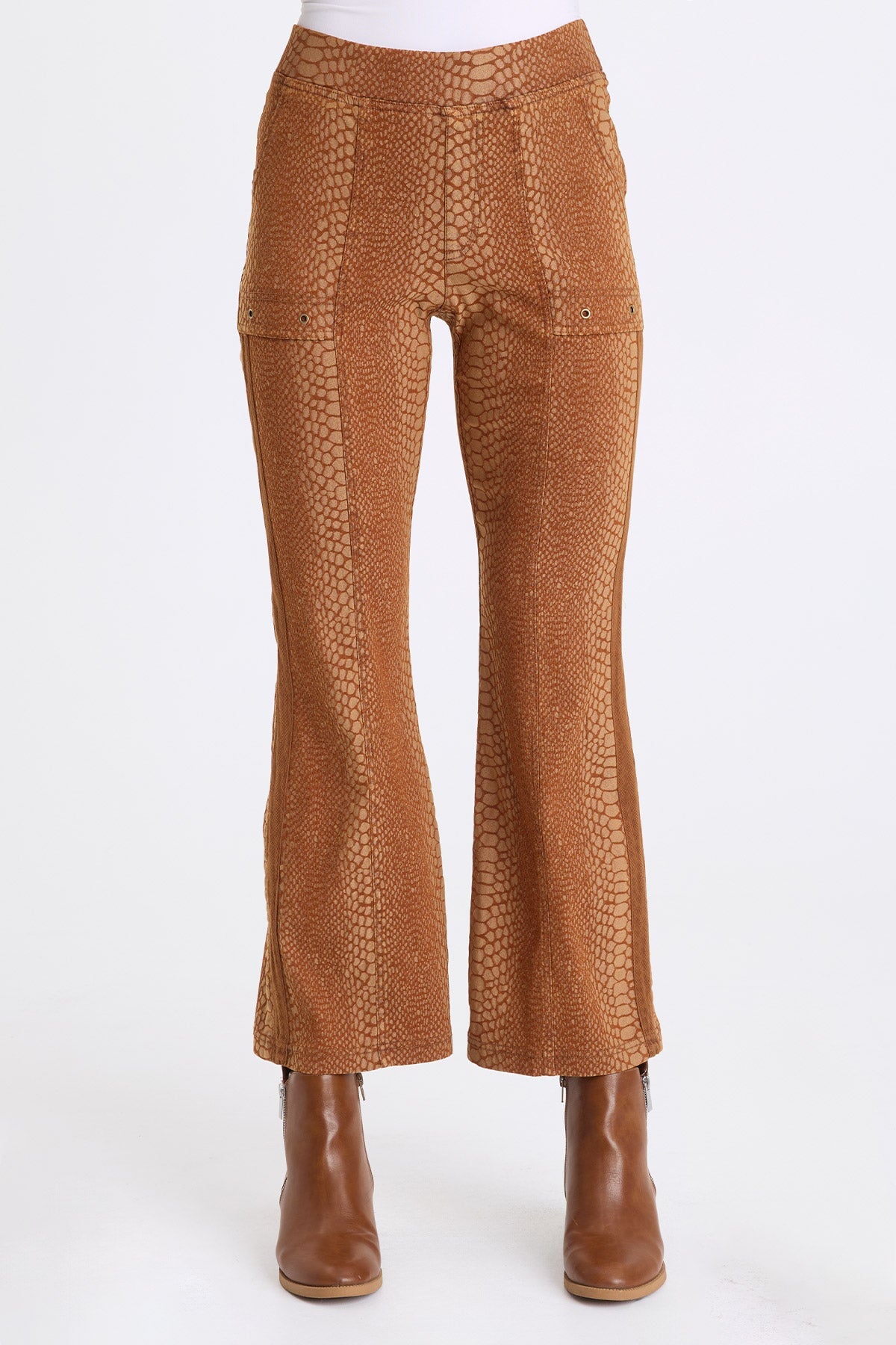 XCVI Crispin Jacquard Flare Leg Pant