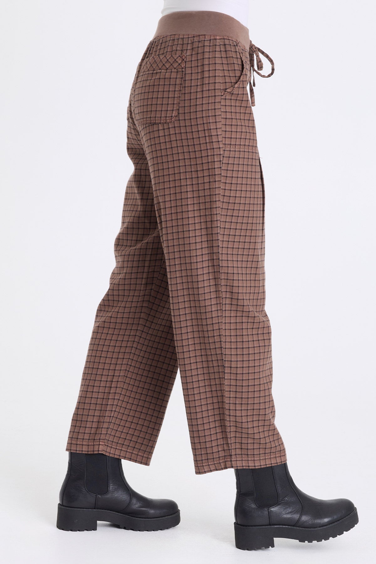 XCVI Amun Plaid Tapered Pant