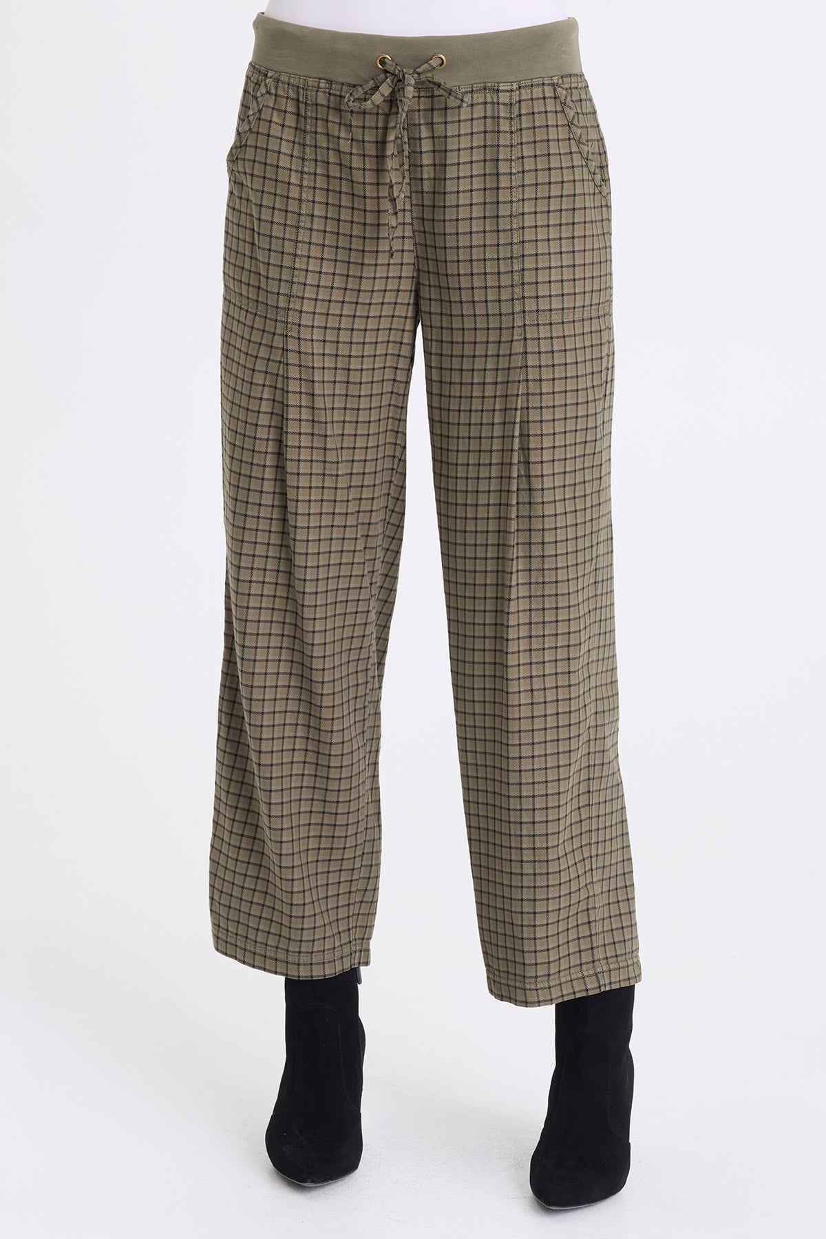 XCVI Amun Plaid Tapered Pant