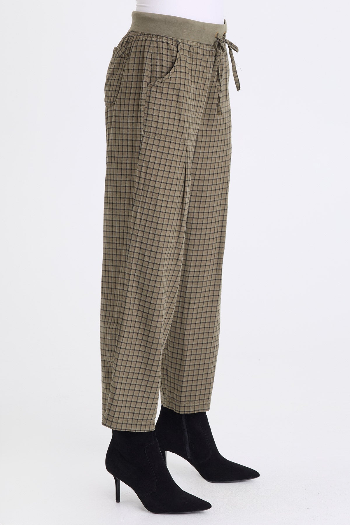 XCVI Amun Plaid Tapered Pant