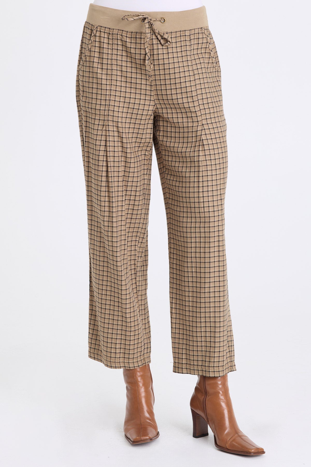 XCVI Amun Plaid Tapered Pant
