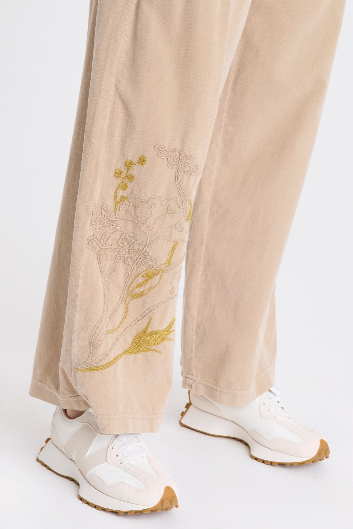 XCVI Aleks Embroidered Corduroy Pant