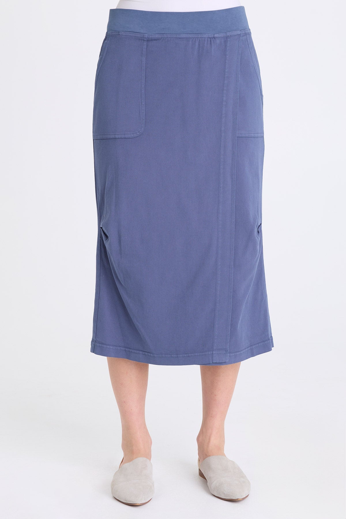 XCVI Abelia Twill Cross Panel Skirt
