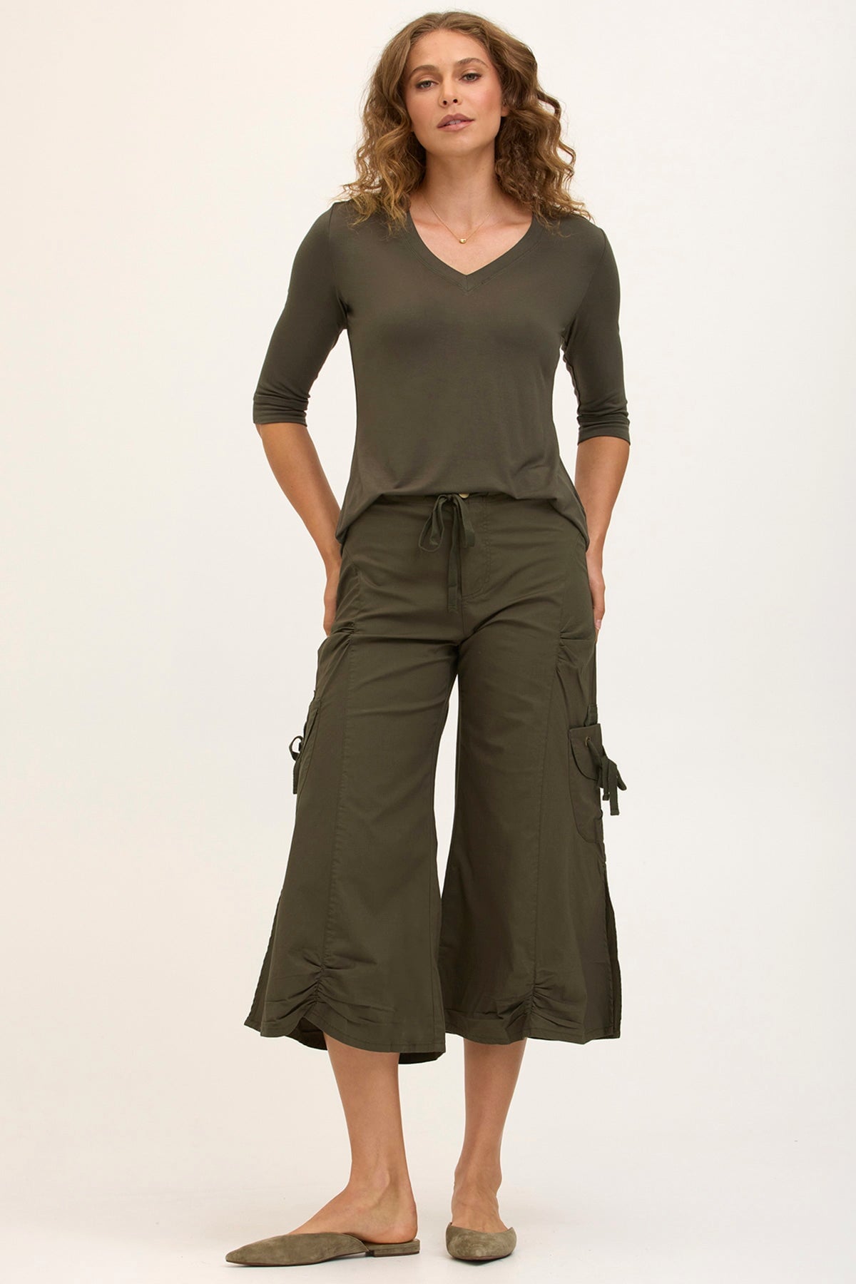 Core by XCVI Cargo Gaucho Crop