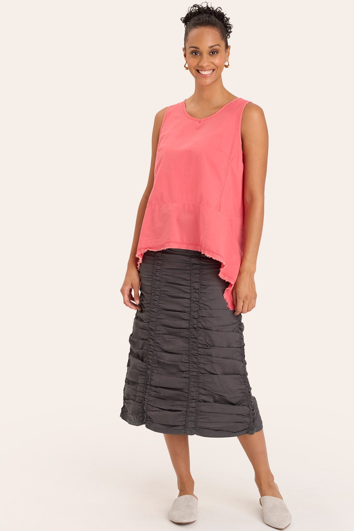 Core by XCVI Double Shirred Panel Skirt