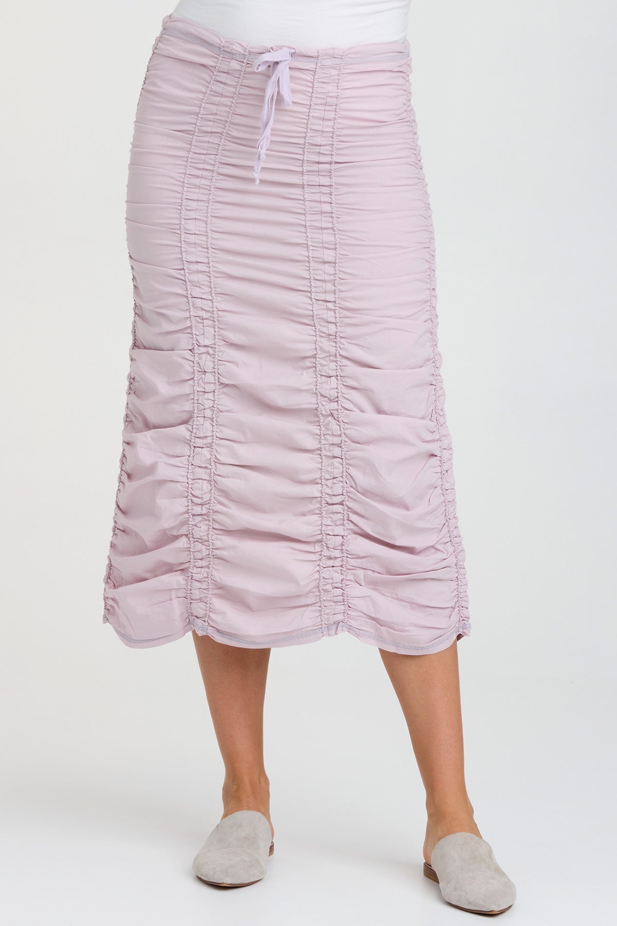 XCVI Double Shirred Panel Skirt