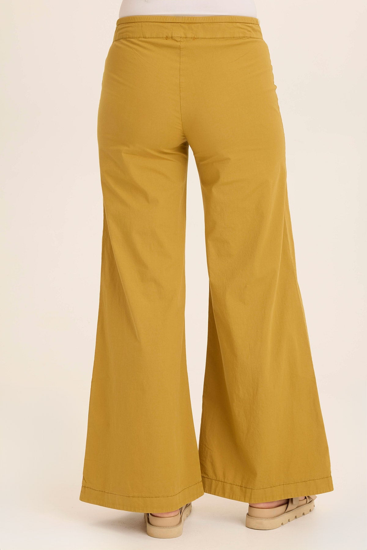 Wearables Tiered Wide Leg Drawstring Flare Ruched Pant