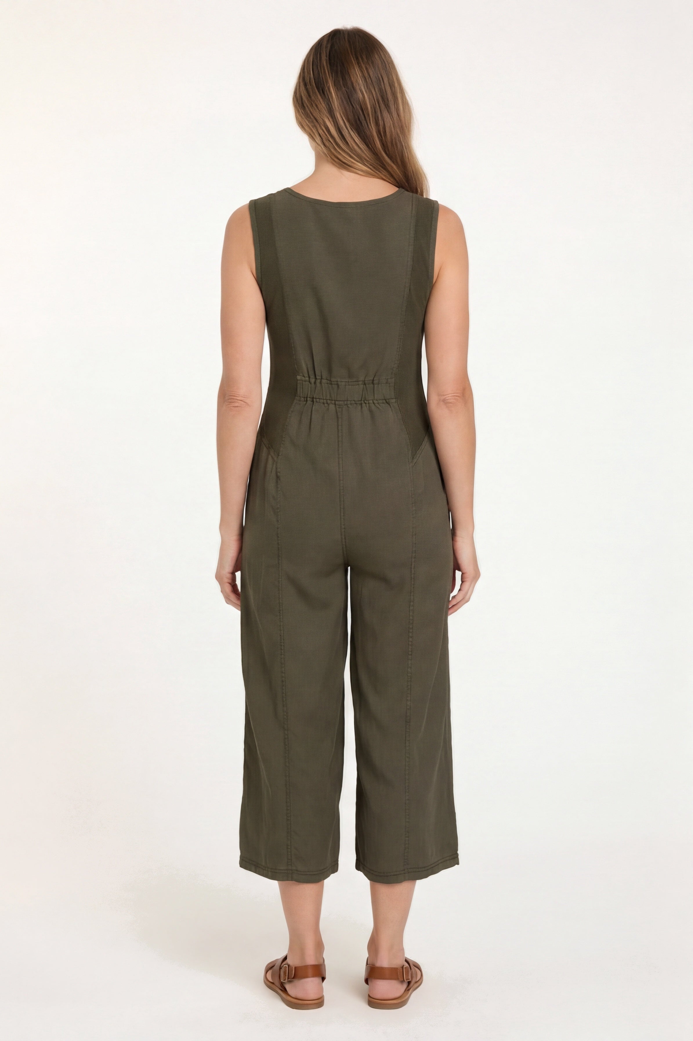 XCVI Soft Twill Macgowan Wide Leg Cargo Jumpsuit