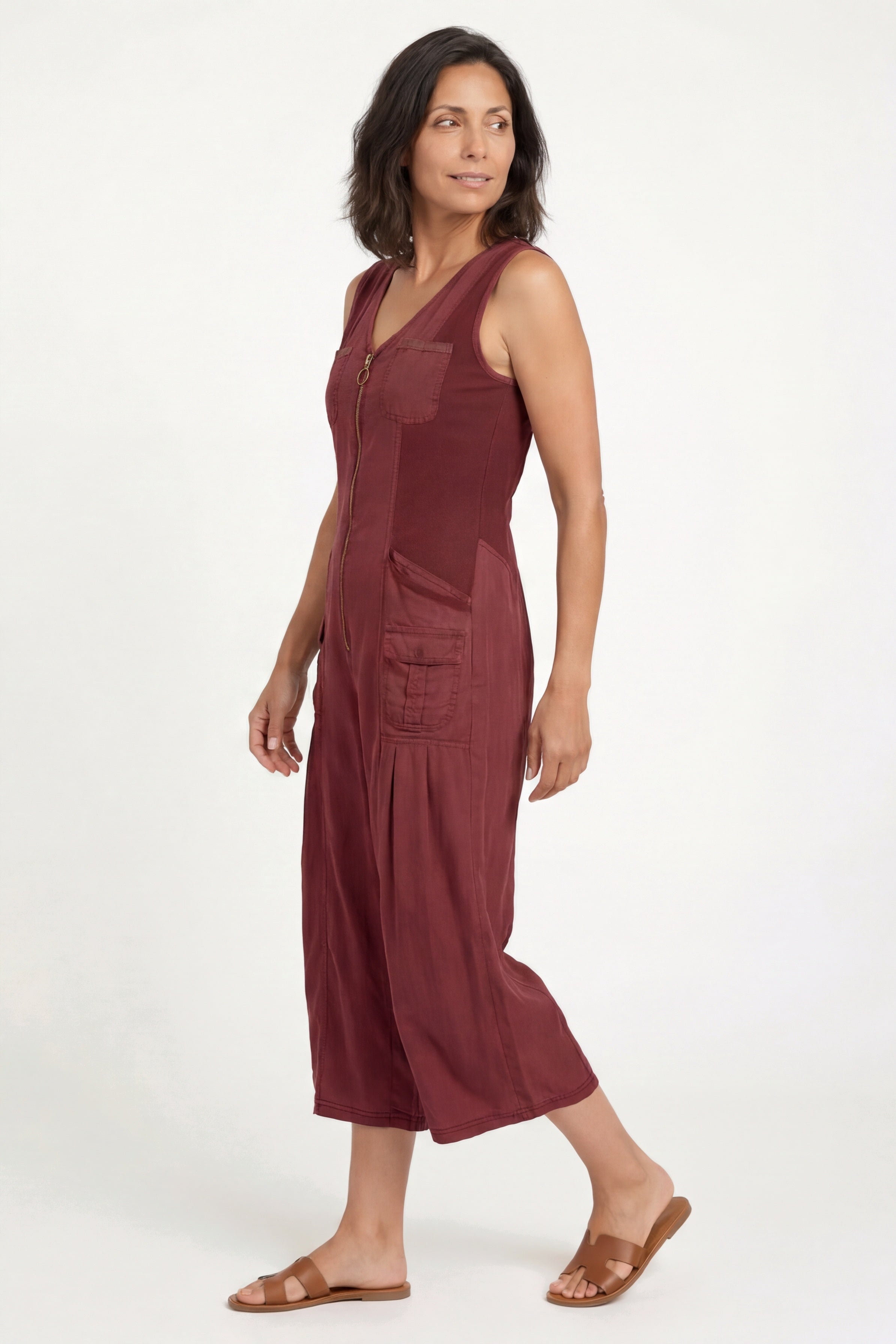 XCVI Soft Twill Macgowan Wide Leg Cargo Jumpsuit
