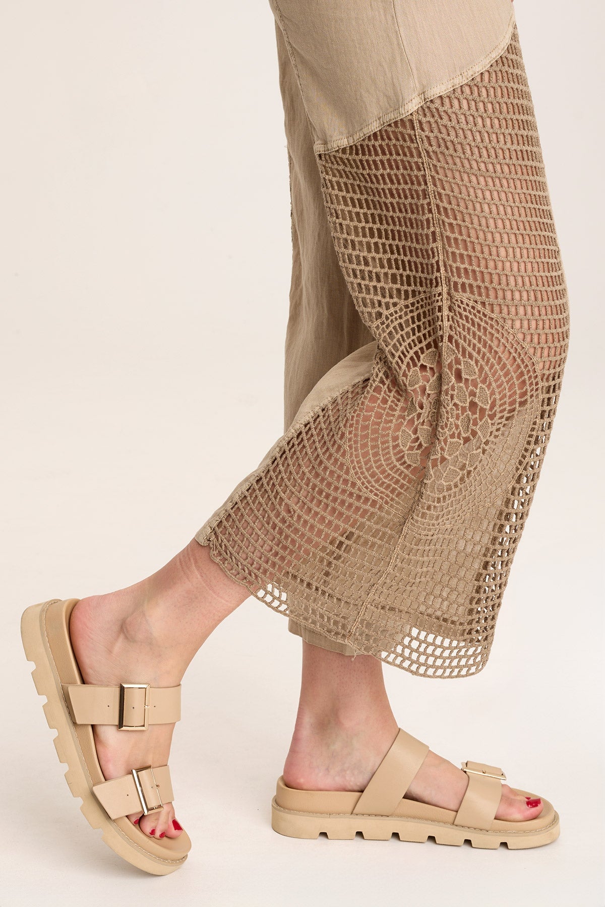 XCVI Anamita Linen/Crochet Jumpsuit