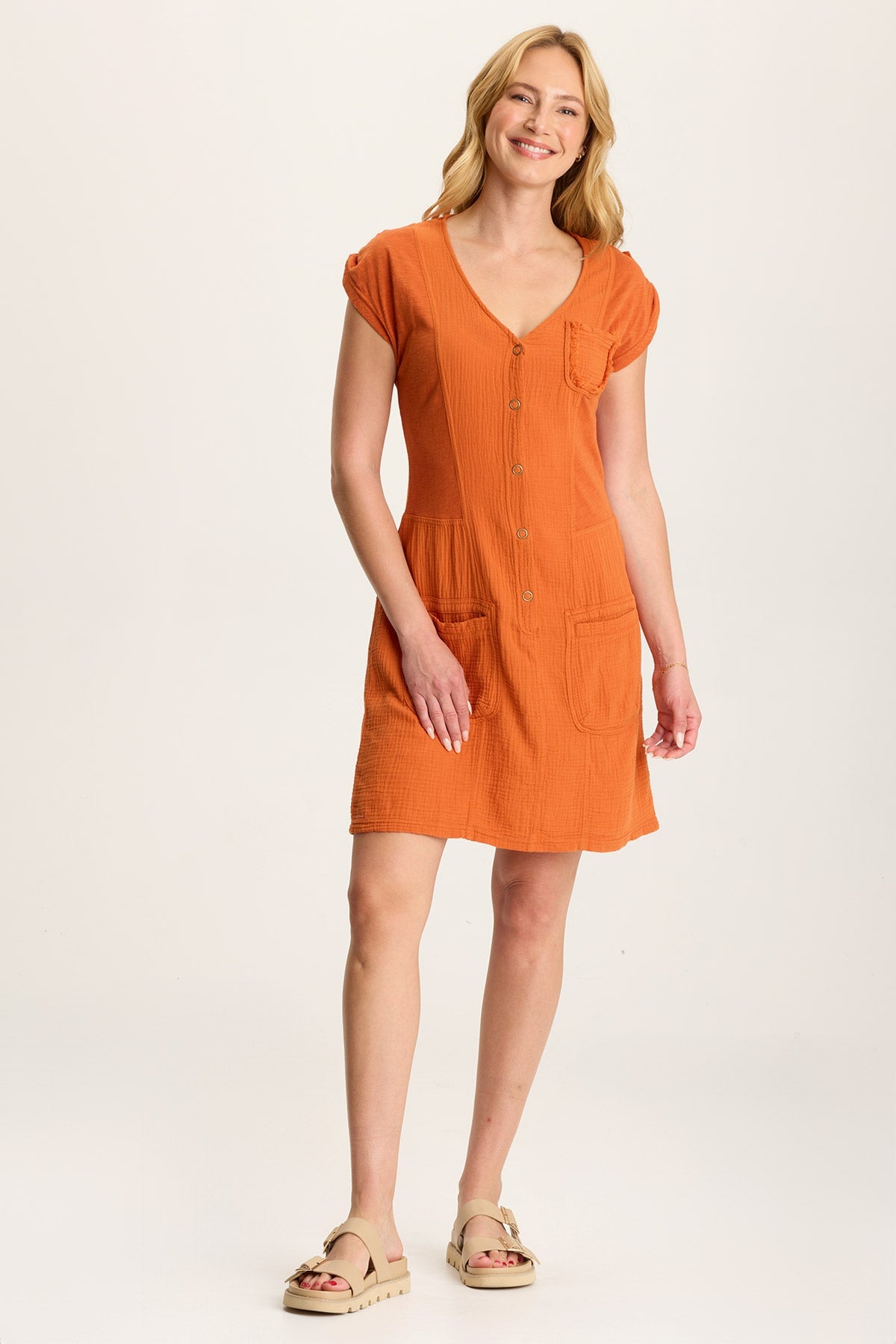 XCVI Crevin Lounge Plush Gauze Dress