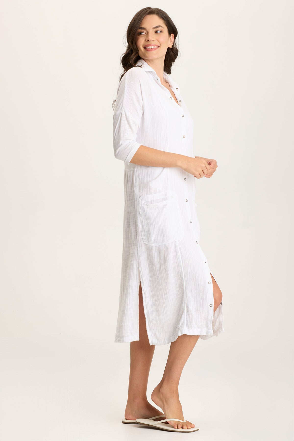 XCVI Hogues Plush Gauze Duster/Dress