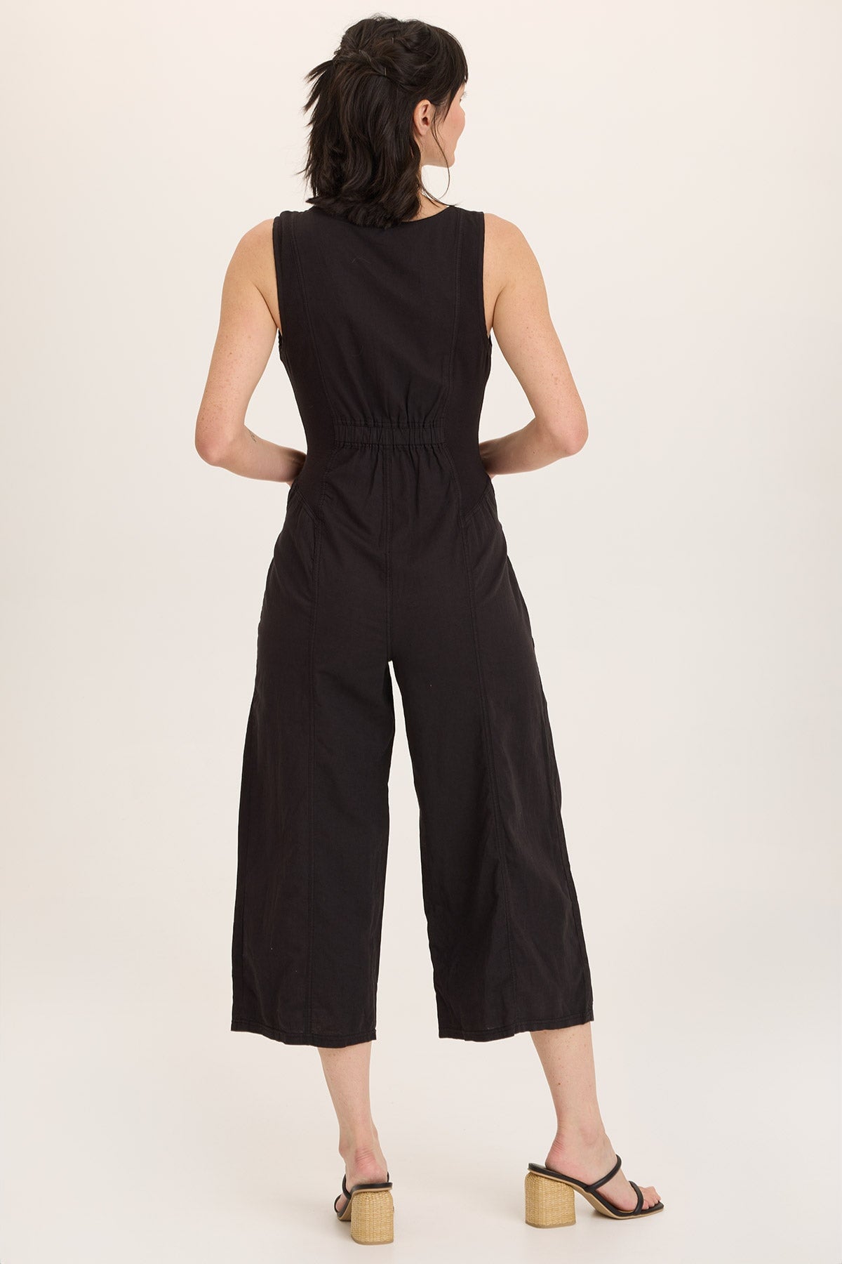 Wearables Linen Macgowan Wide Leg Zipper Jumpsuit