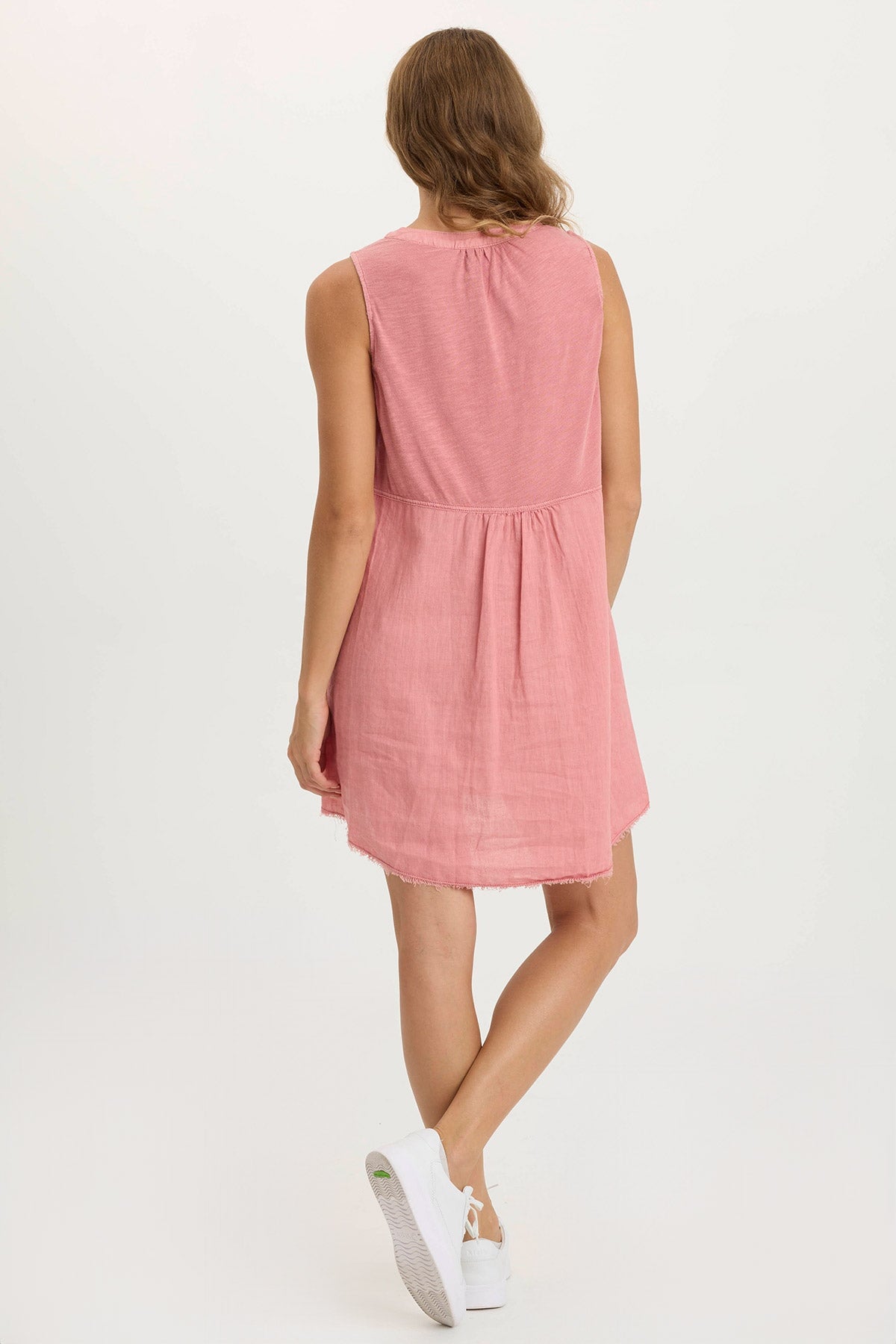 XCVI Catava Linen/Jersey Tank Dress