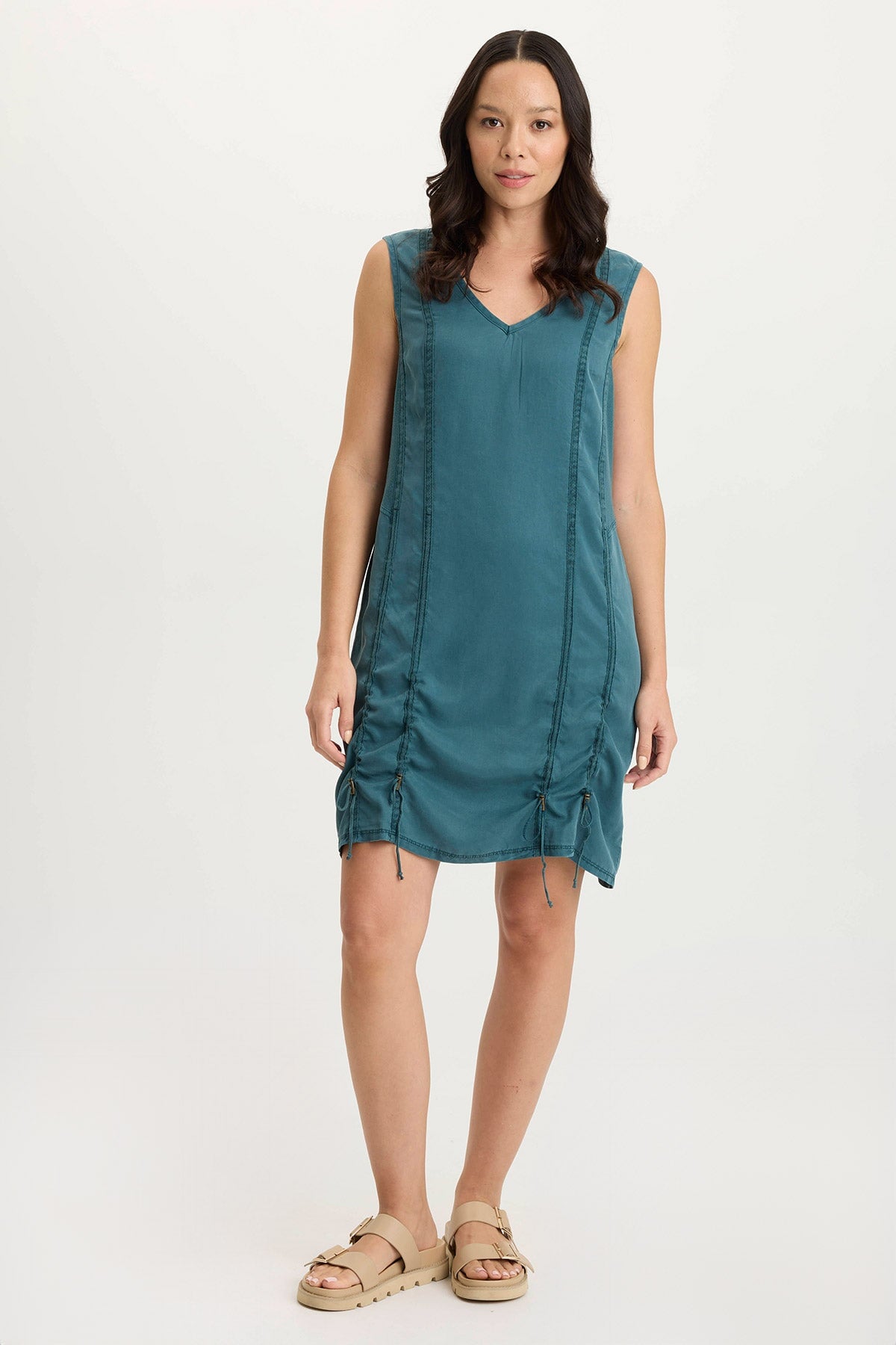 XCVI Karima Twill Corded Cinch Tank Dress