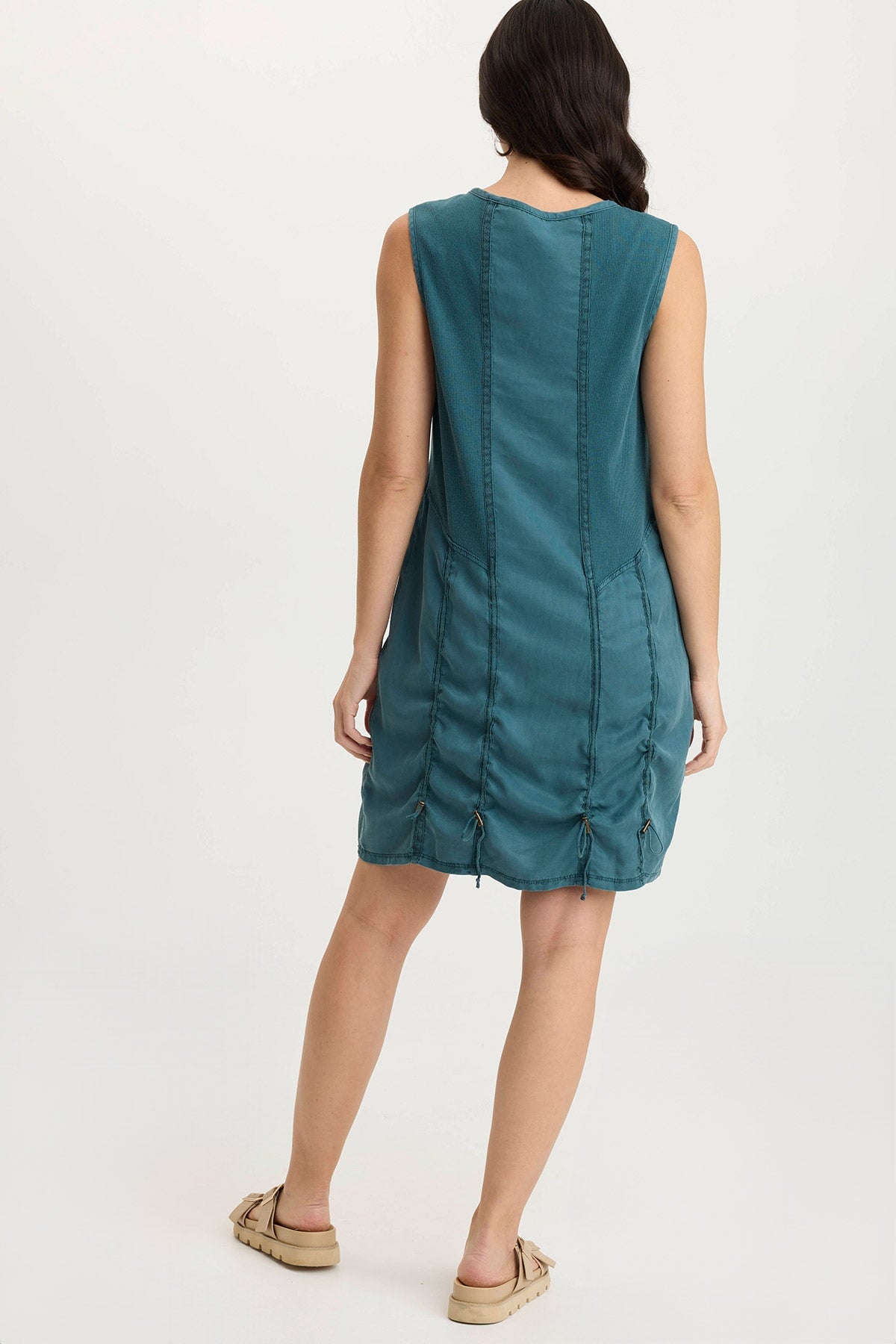 XCVI Karima Twill Corded Cinch Tank Dress