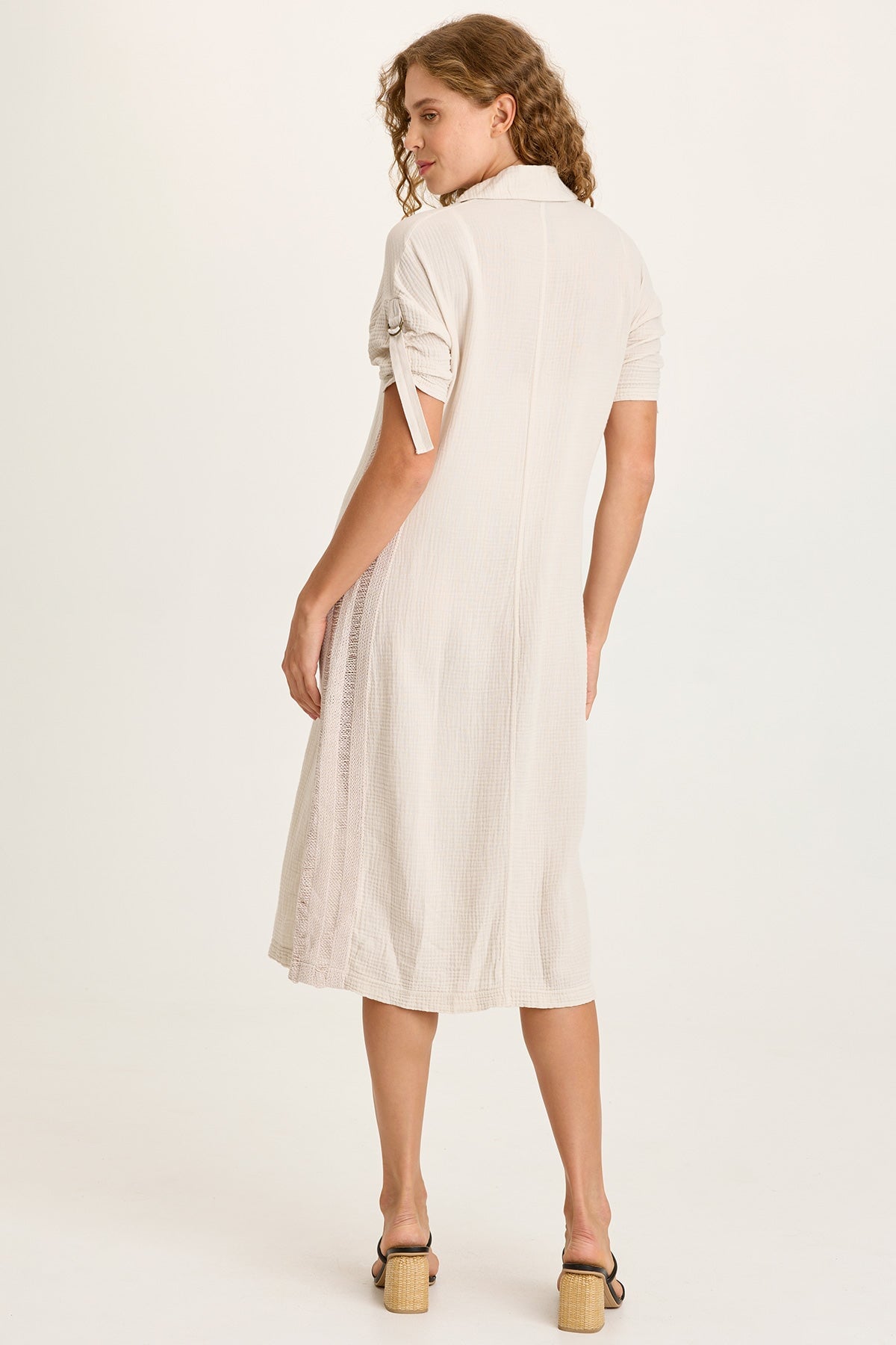 XCVI Cantori Gauze Button-Up Dress