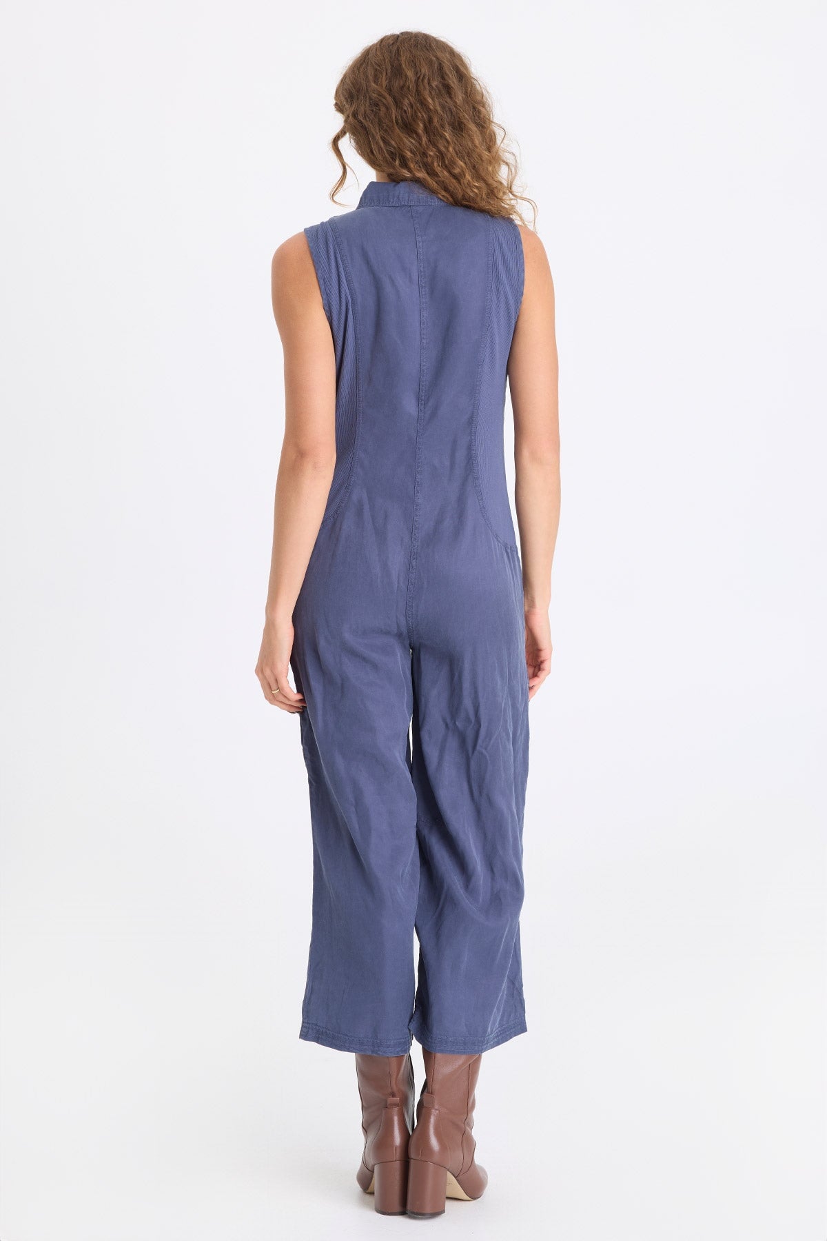 XCVI Badru Twill Snap Up Jumpsuit