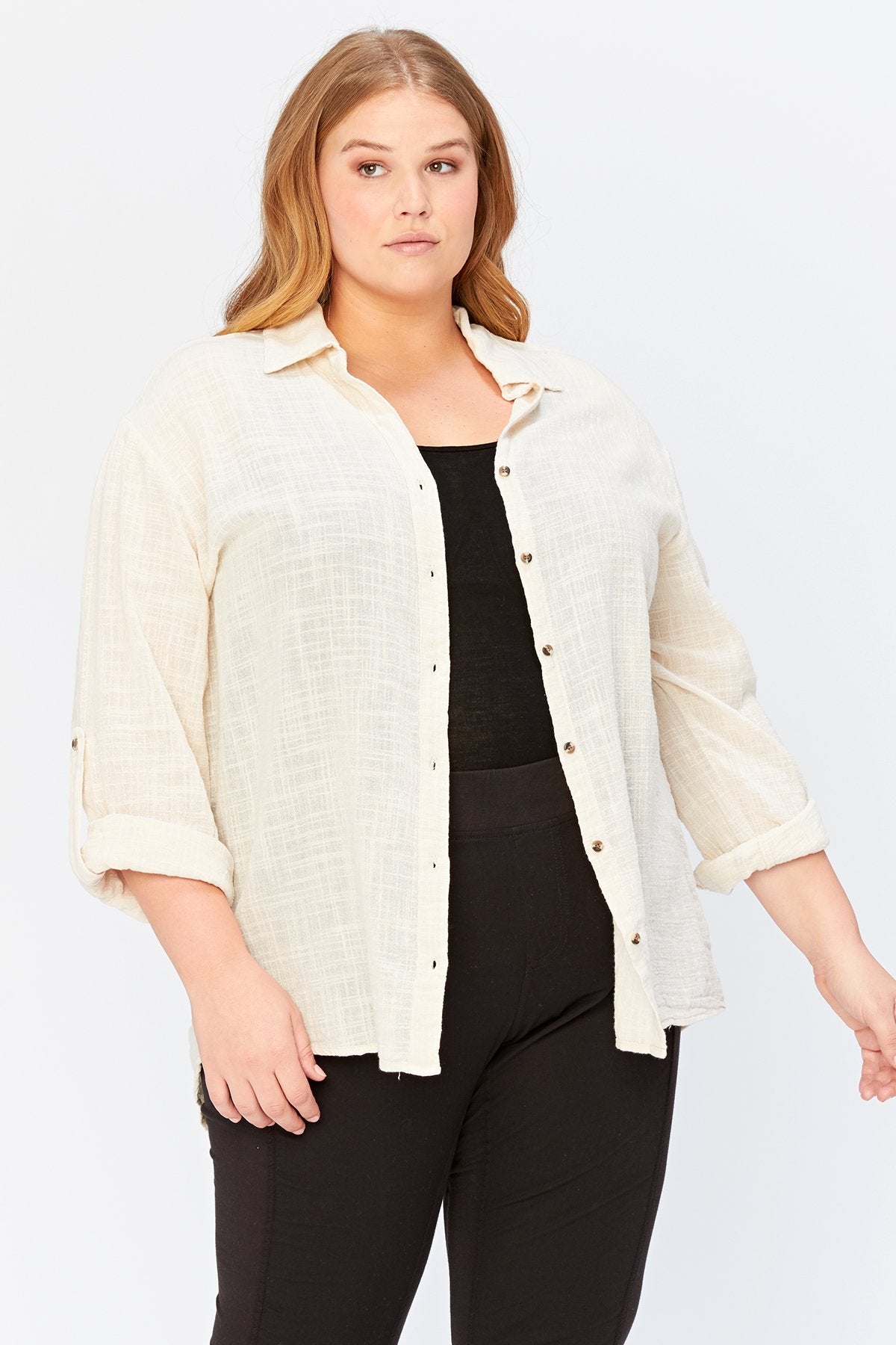 XCVI Plus Porter Blouse