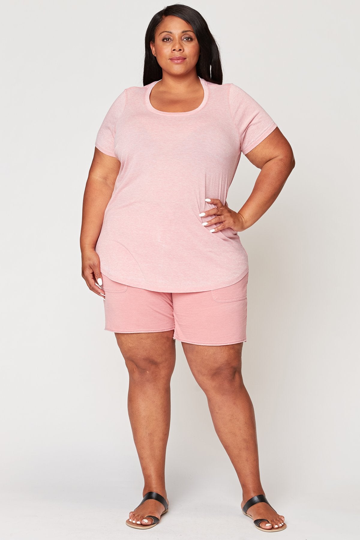 XCVI Plus Vincie Burnout Tee