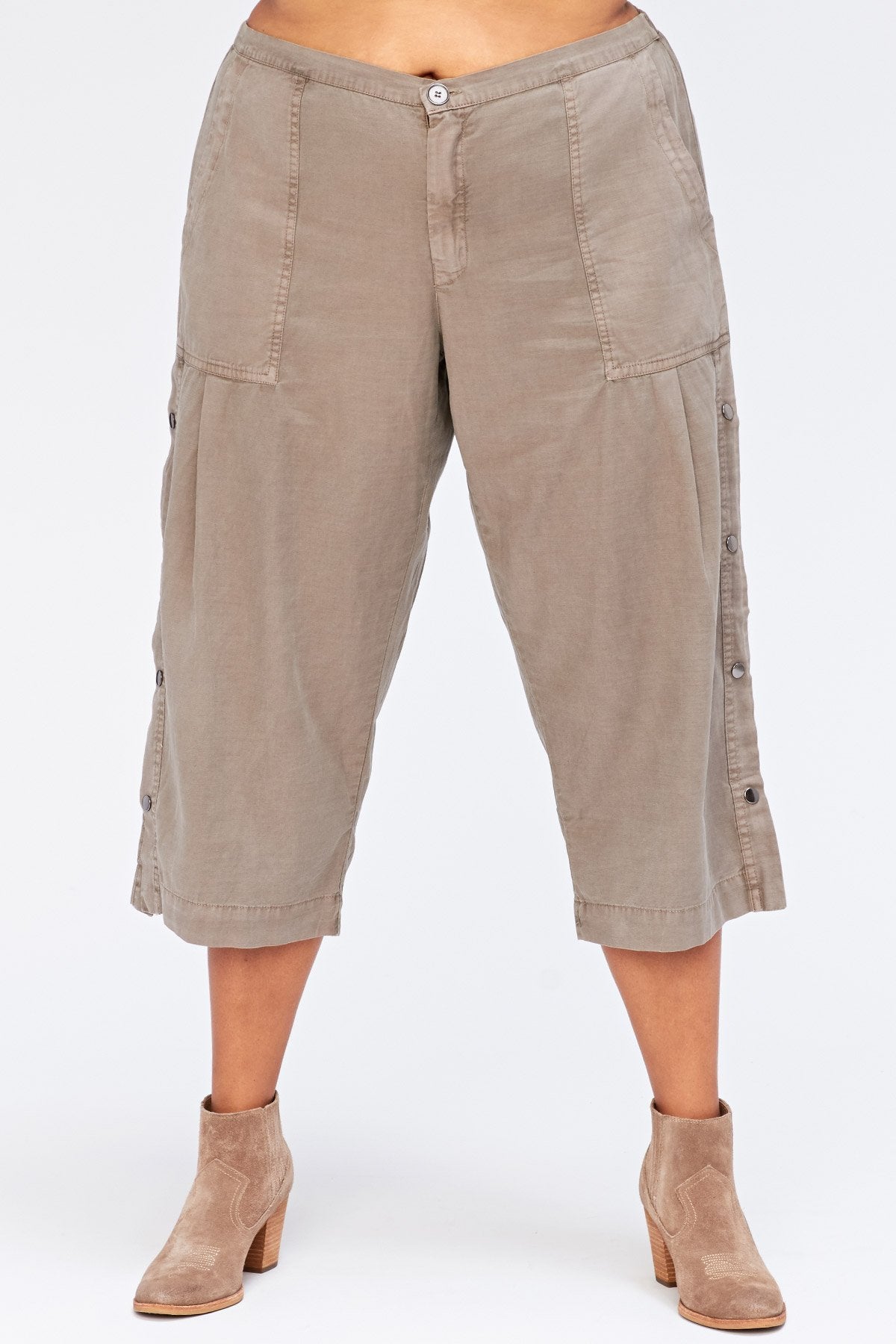 XCVI Plus Snap Detail Trouser+