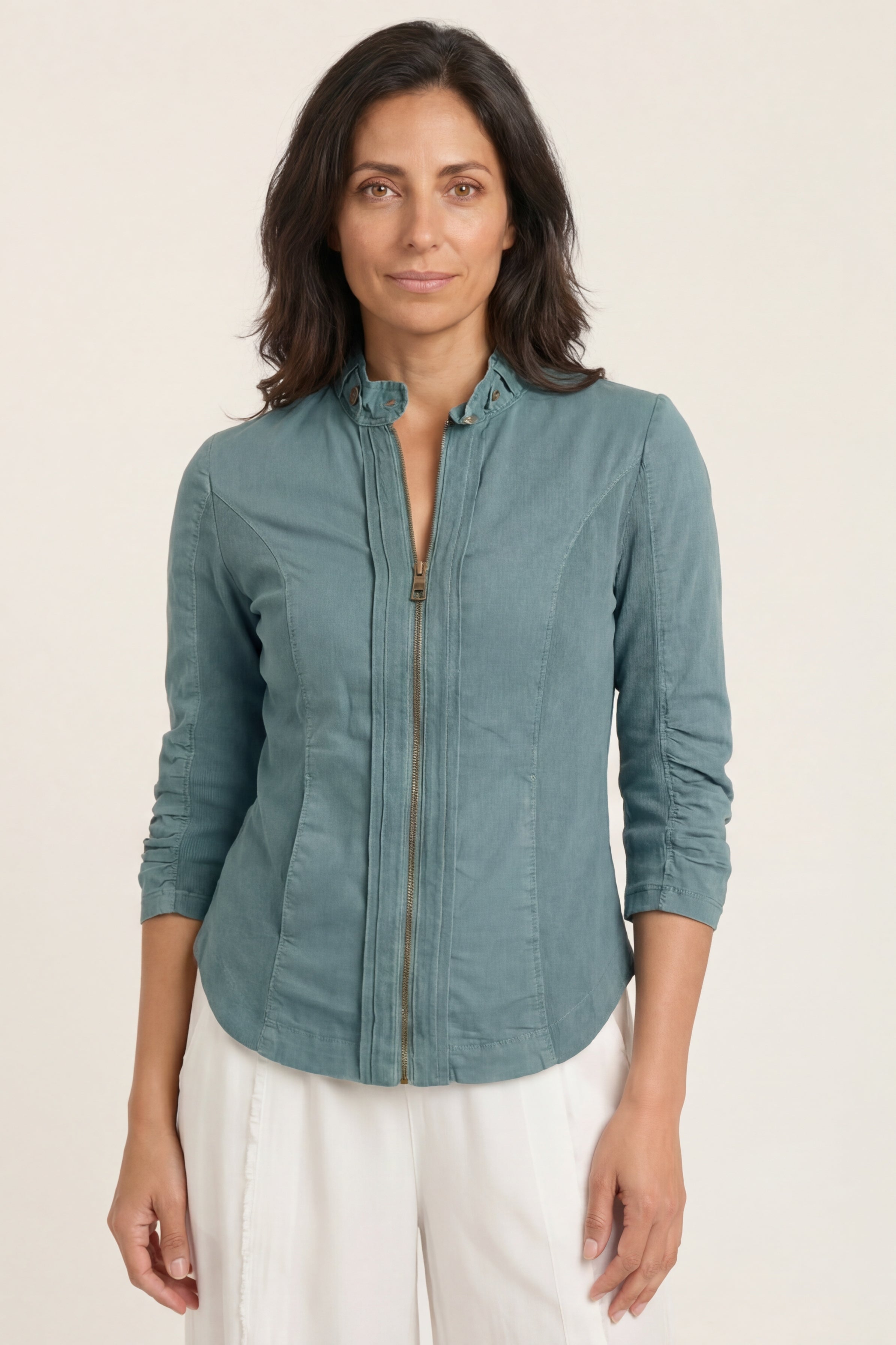 Wearables Janet Stretch Poplin Zip-Up Jacket 
