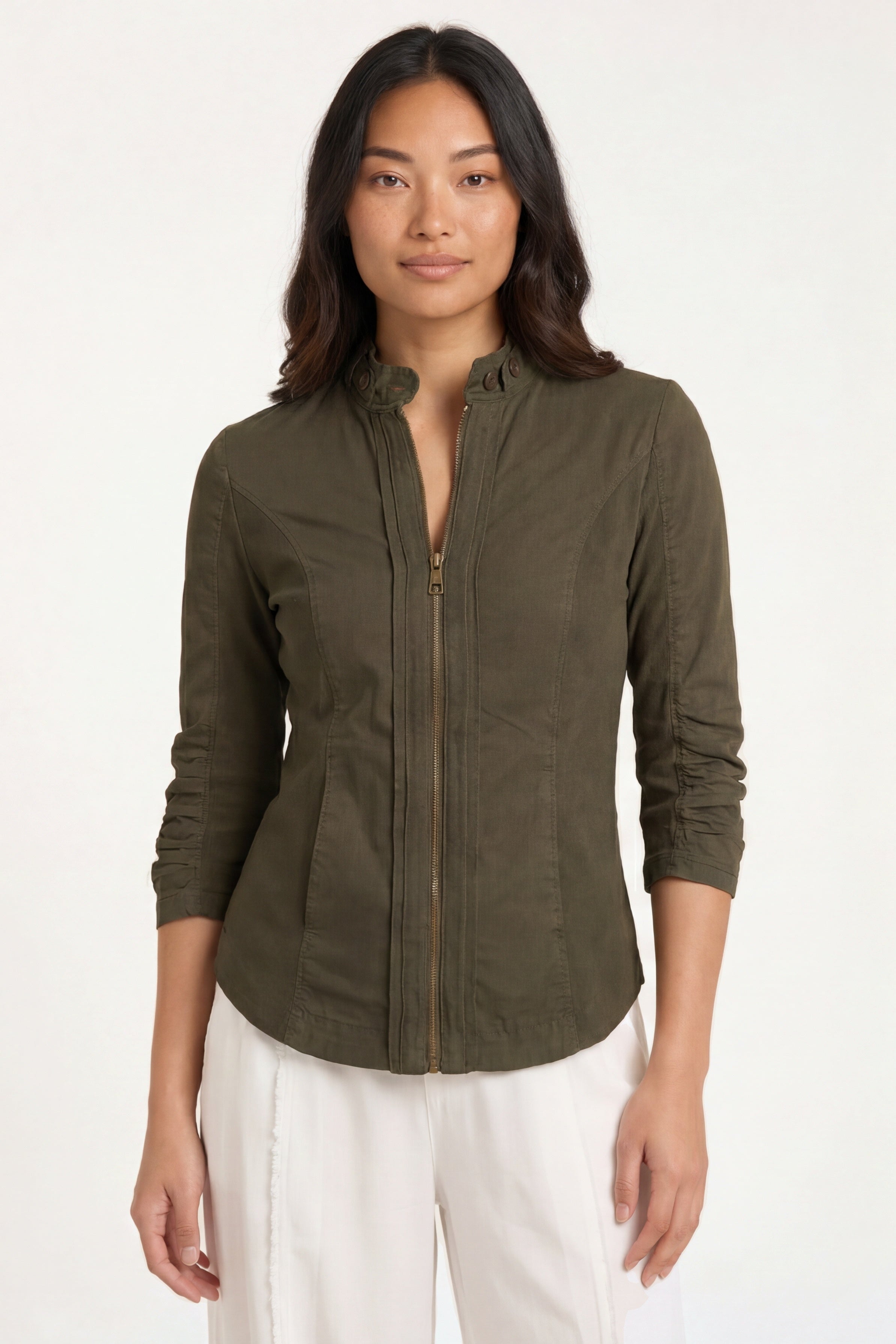 Wearables Janet Stretch Poplin Zip-Up Jacket 