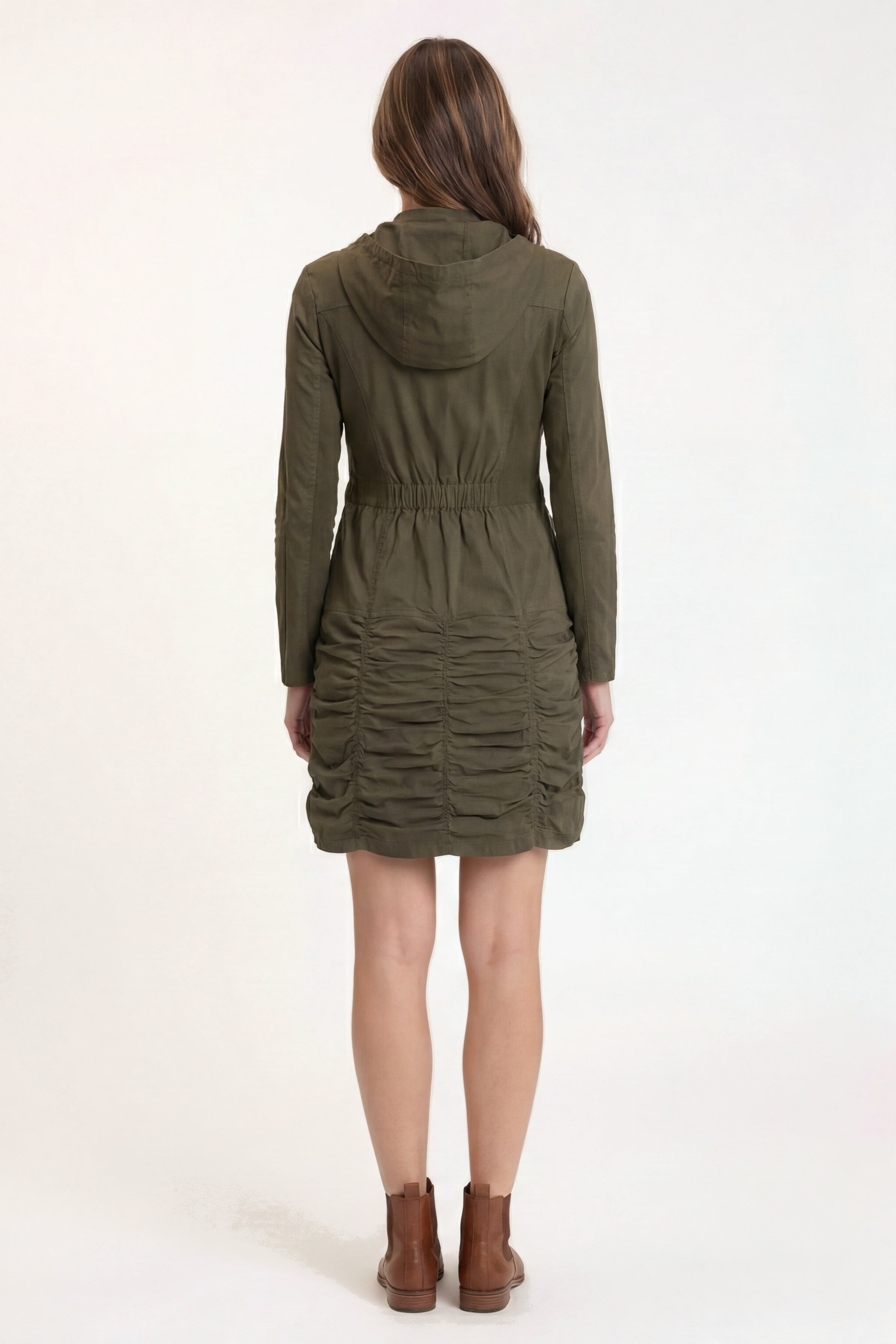 Wearables Fiore Poplin Zip-Up Jacket Dress 