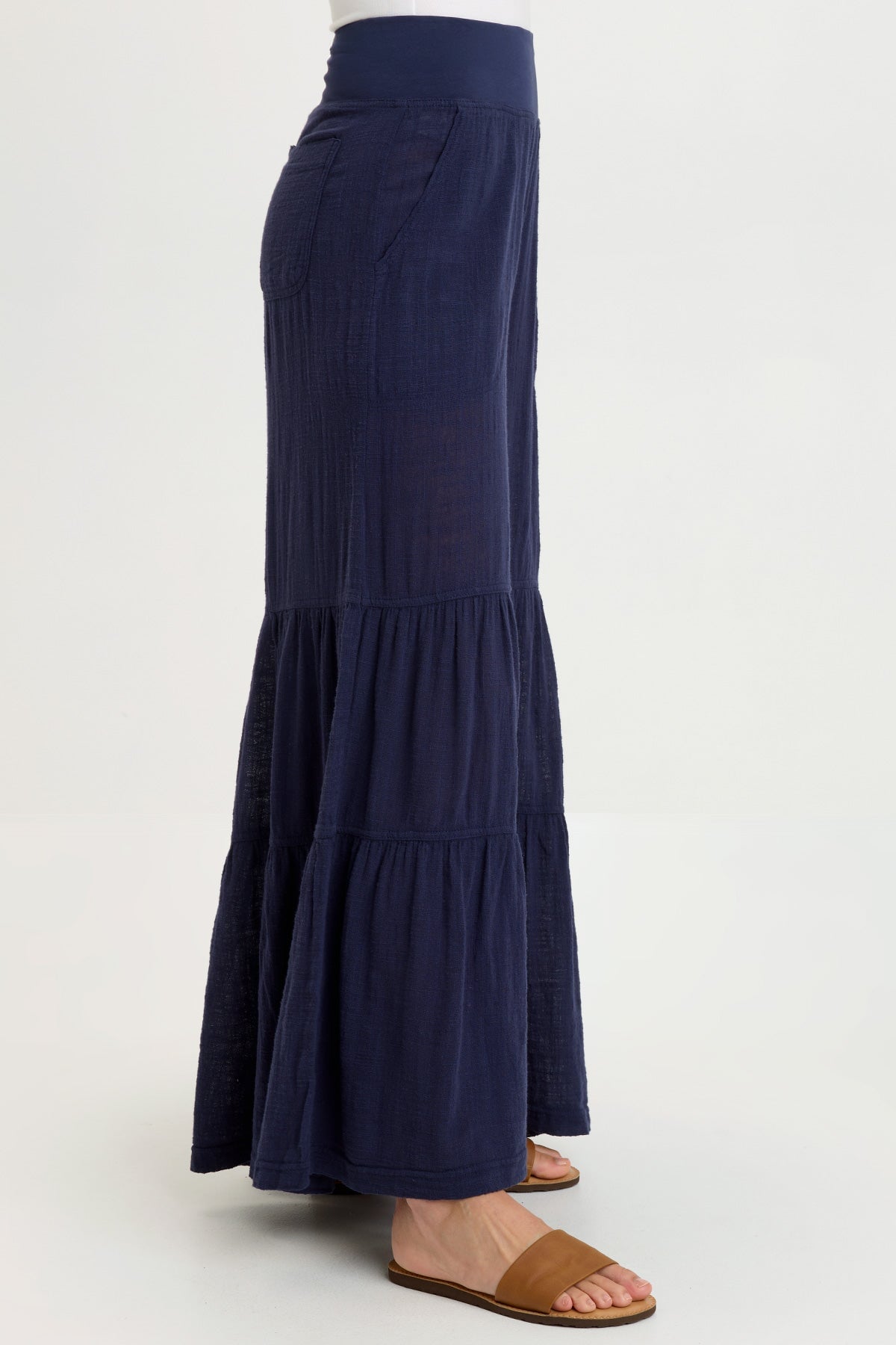 Wearables Lando Gauze Tiered-Bottom Pant 