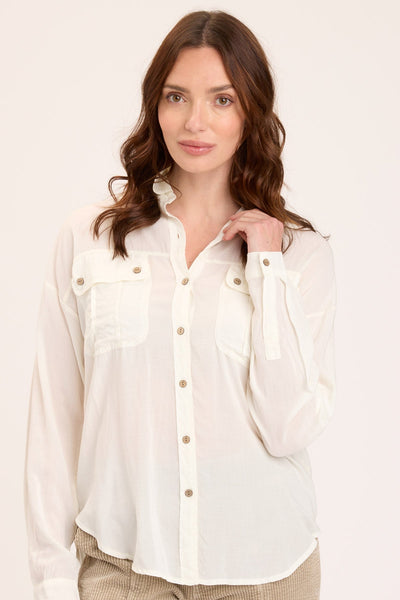 Smithson Button-Up in Toasted Almond