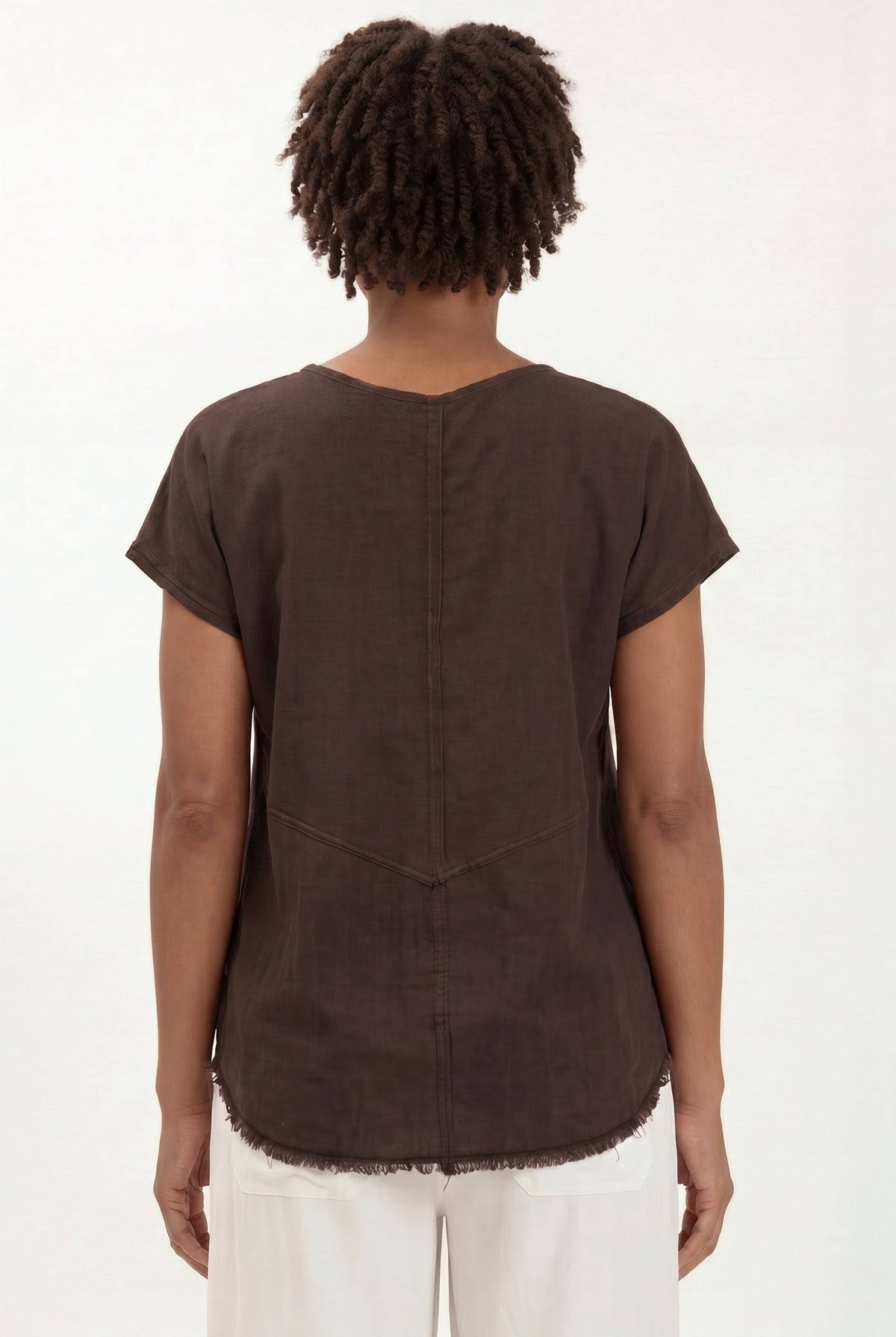 XCVI Rian Linen Short Sleeve Top 