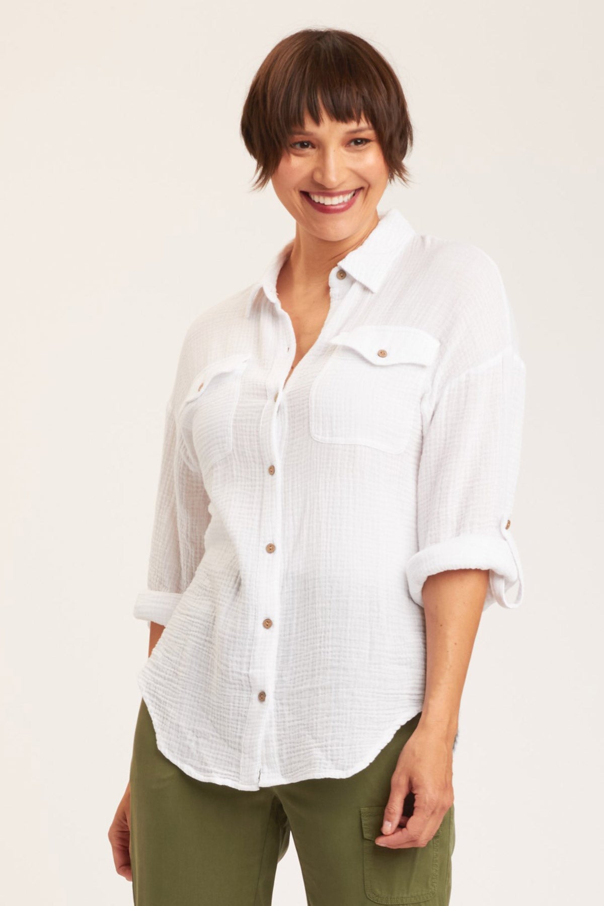 Xcvi Wendell Button-up In White