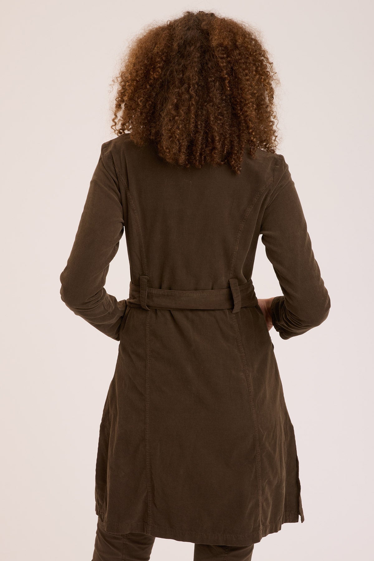 Wearables Cord Belted Trench 