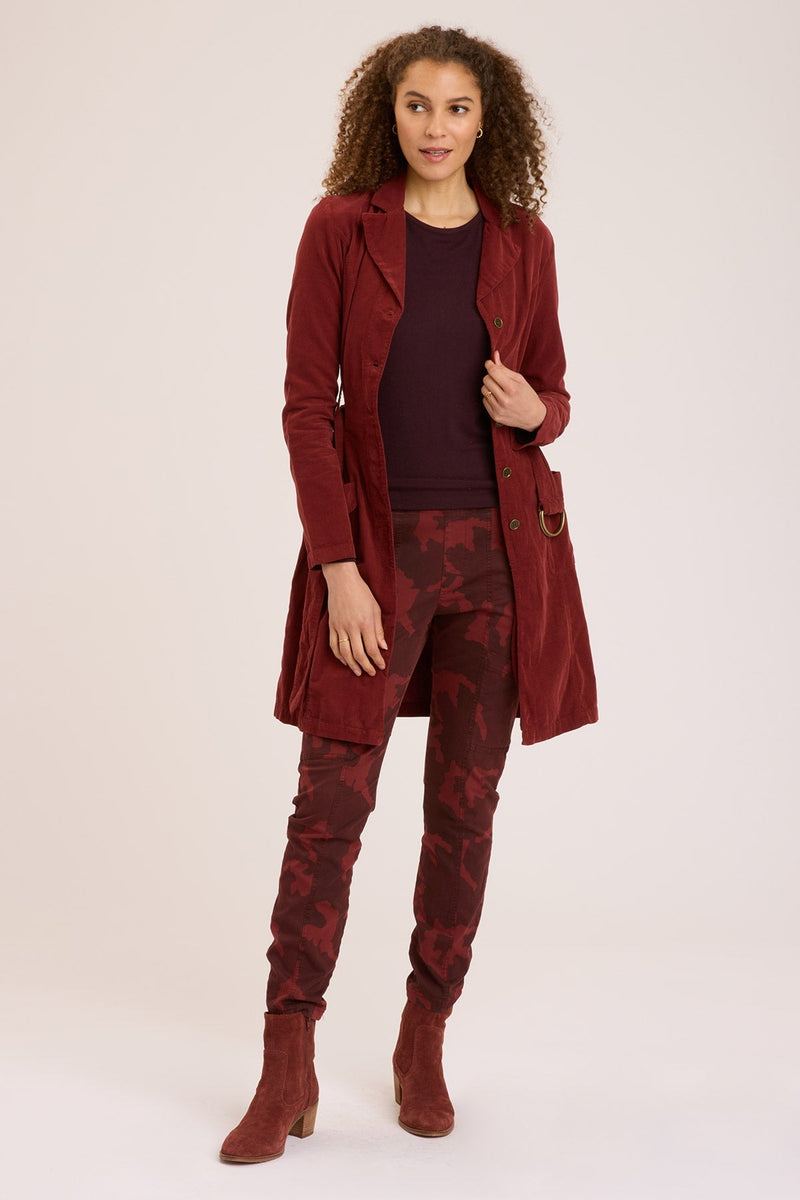 Wearables Cord Belted Trench 