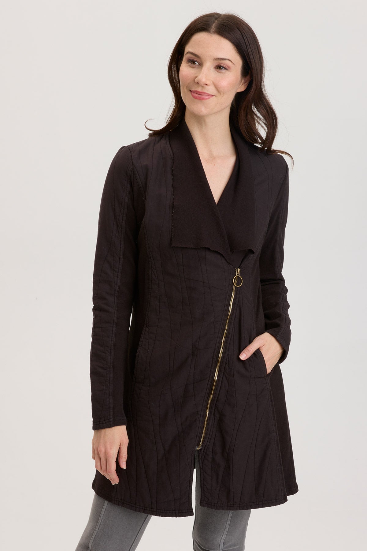 Xcvi Maimon Quilted Jackeṭ In Black