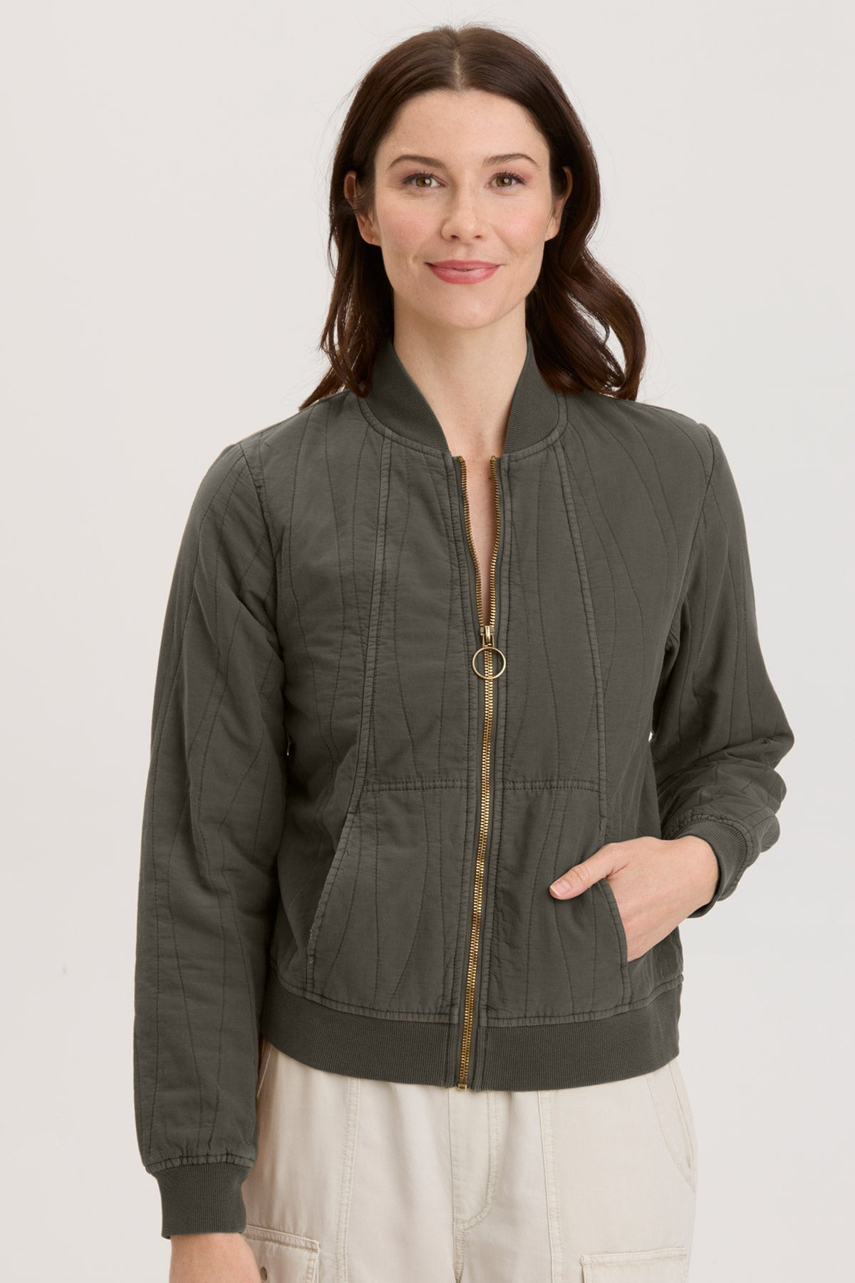 XCVI Hurston Quilted Bomber 