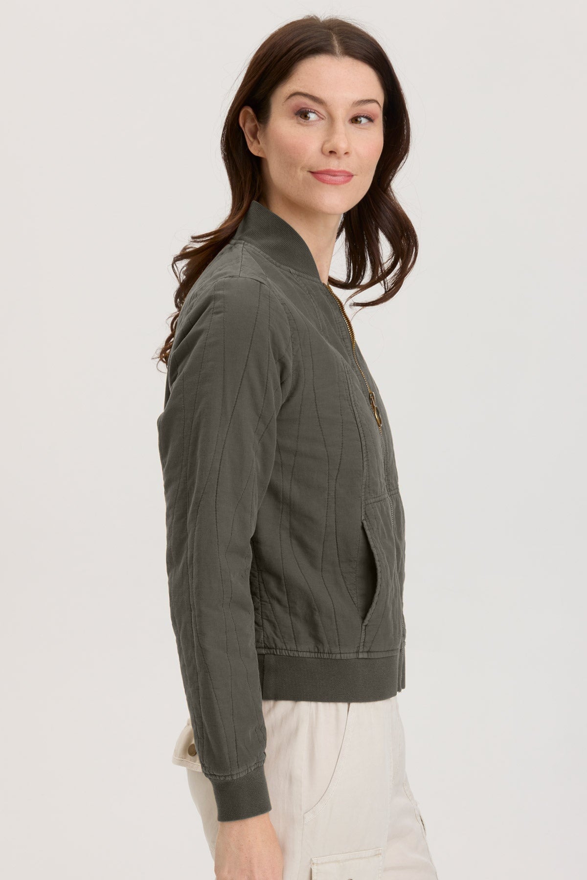 XCVI Hurston Quilted Bomber 