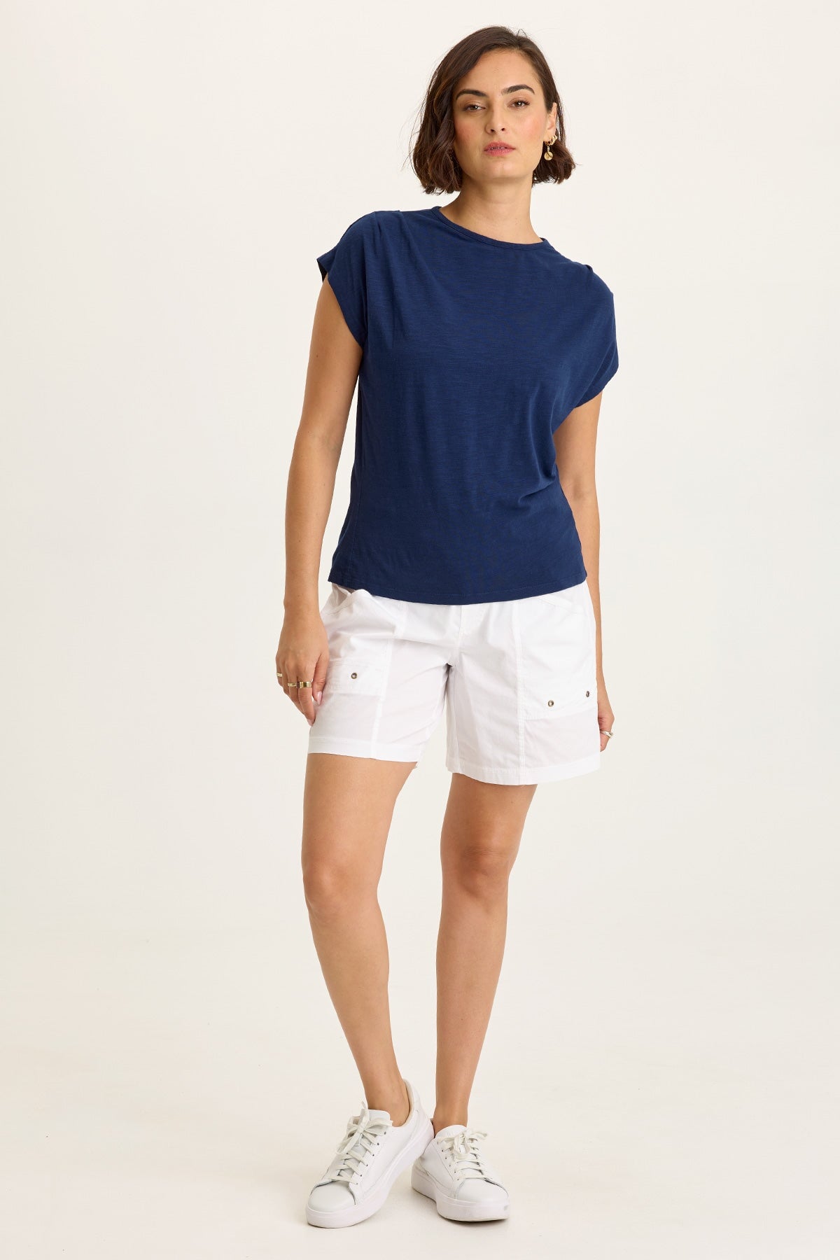 Wearables Arwen Soft Jersey Mock Neck Tee 