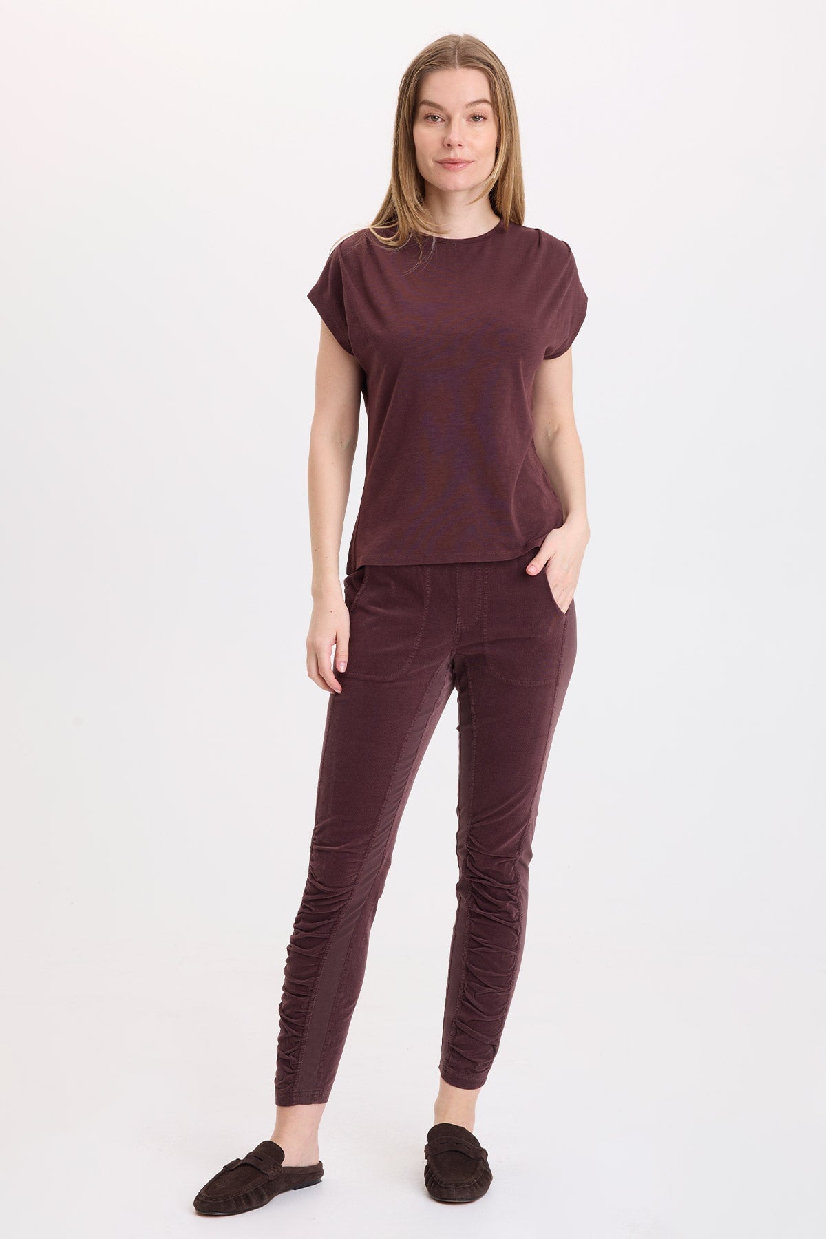 Wearables Arwen Soft Jersey Mock Neck Tee 