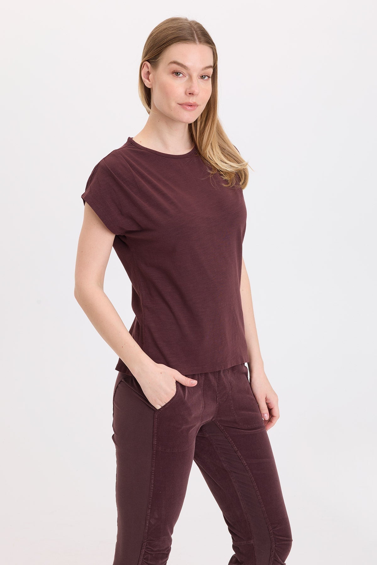 Wearables Arwen Soft Jersey Mock Neck Tee 
