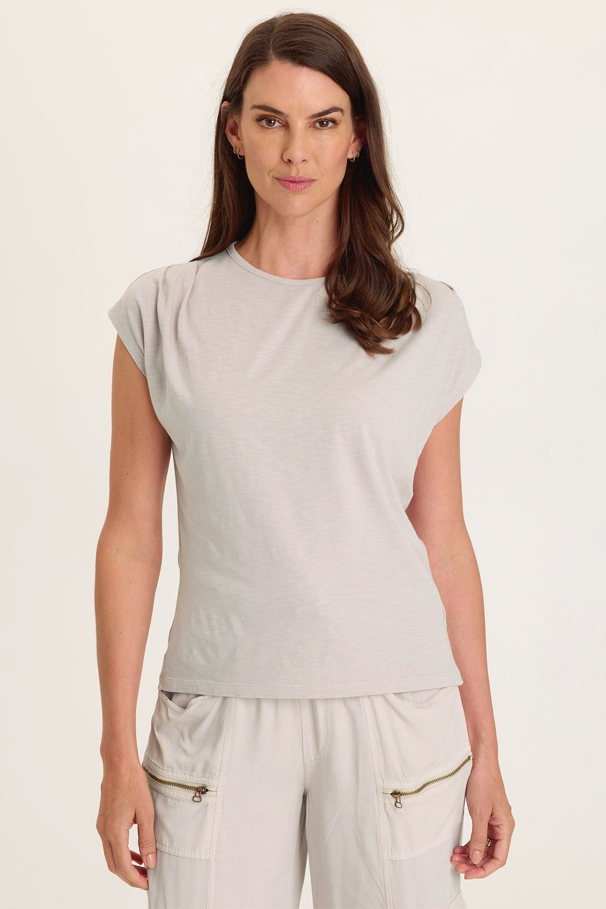 Wearables Arwen Soft Jersey Mock Neck Tee 