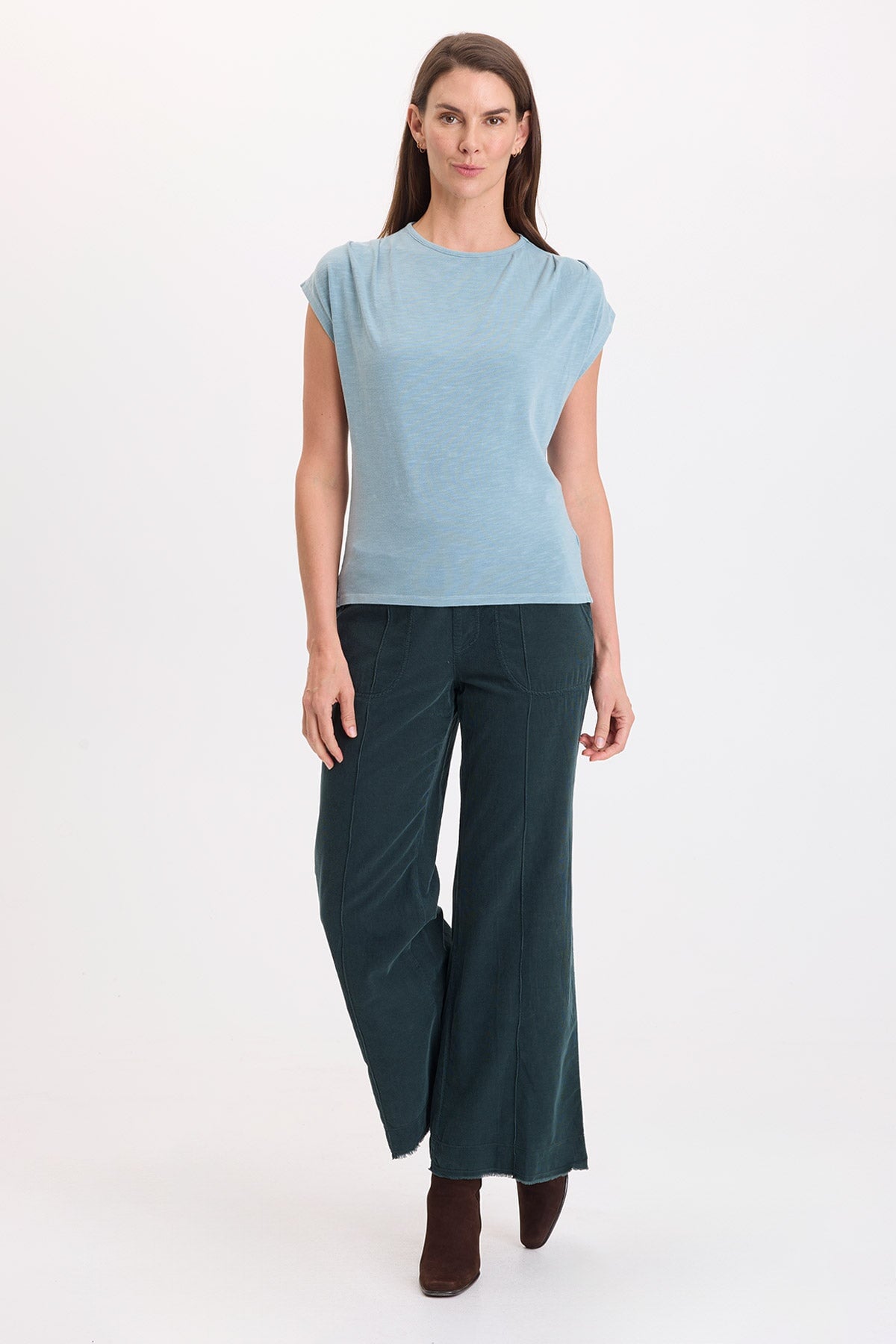 Wearables Arwen Soft Jersey Mock Neck Tee 