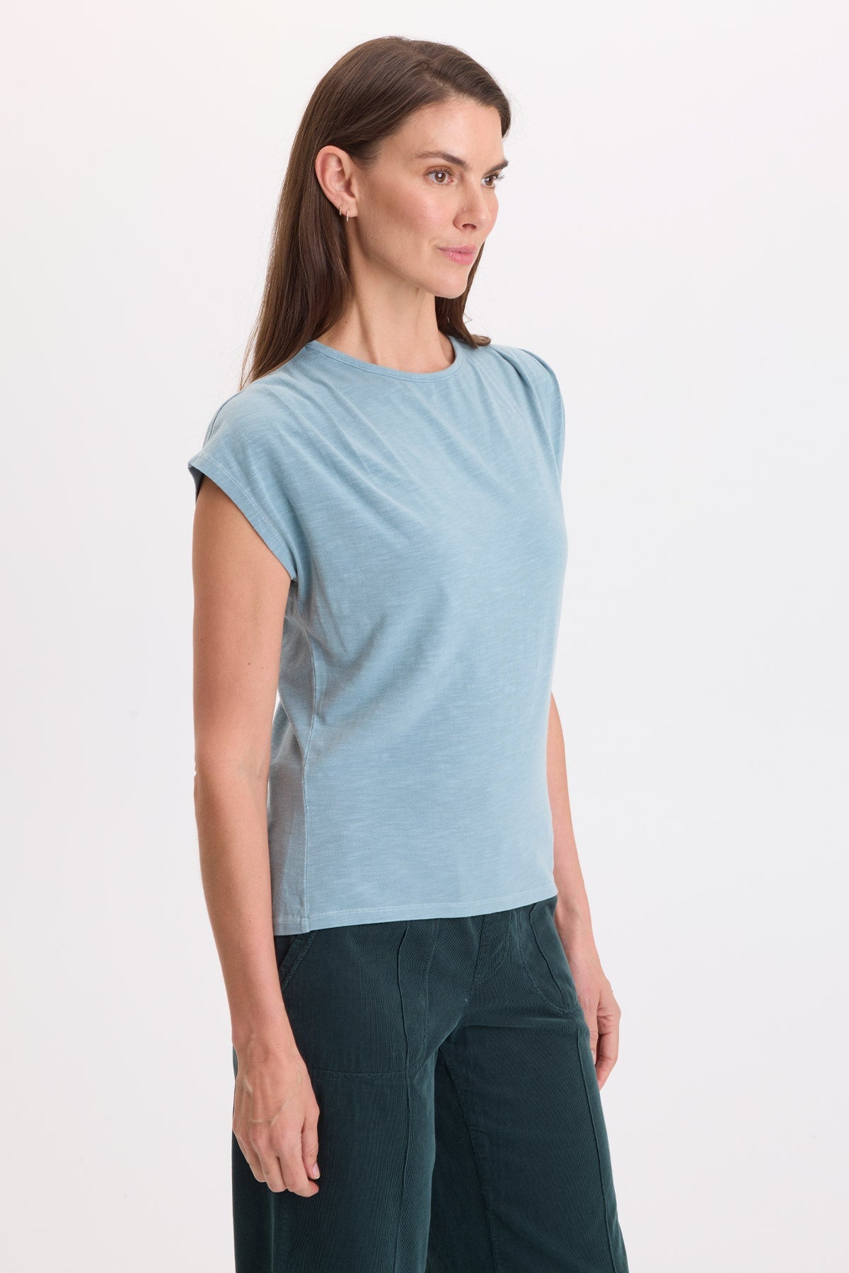 Wearables Arwen Soft Jersey Mock Neck Tee 
